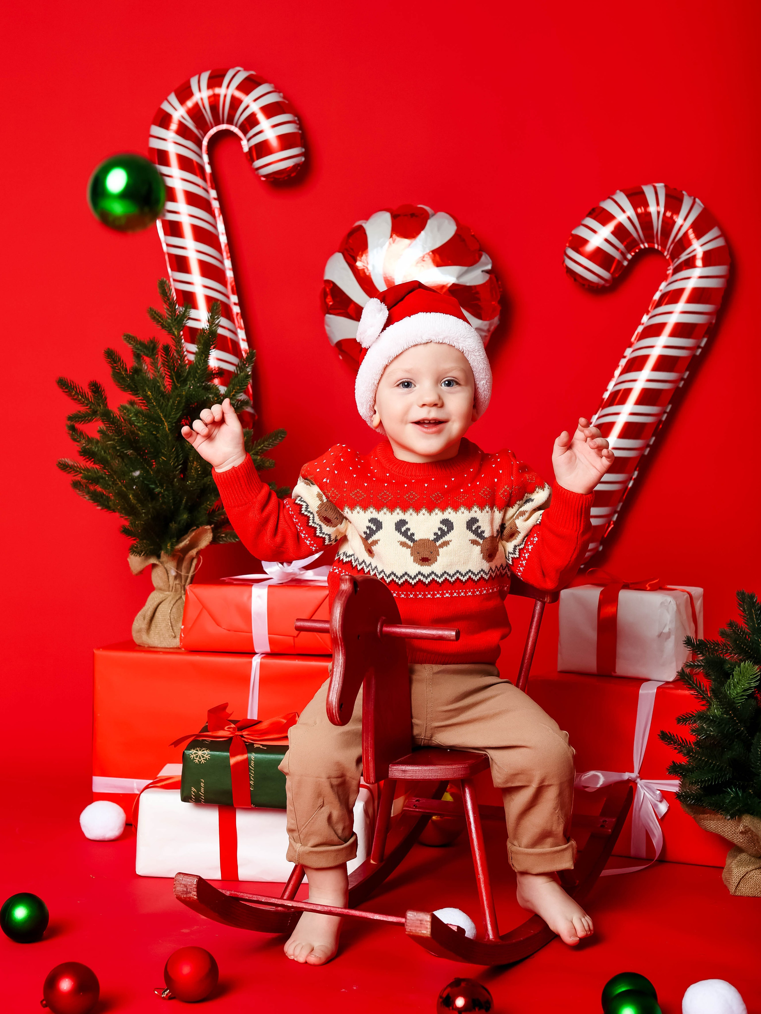 Новогодняя фотосессия на годик, два и три!. Семейный и детский фотограф Москва Елена Екимова 8926-895-38-86