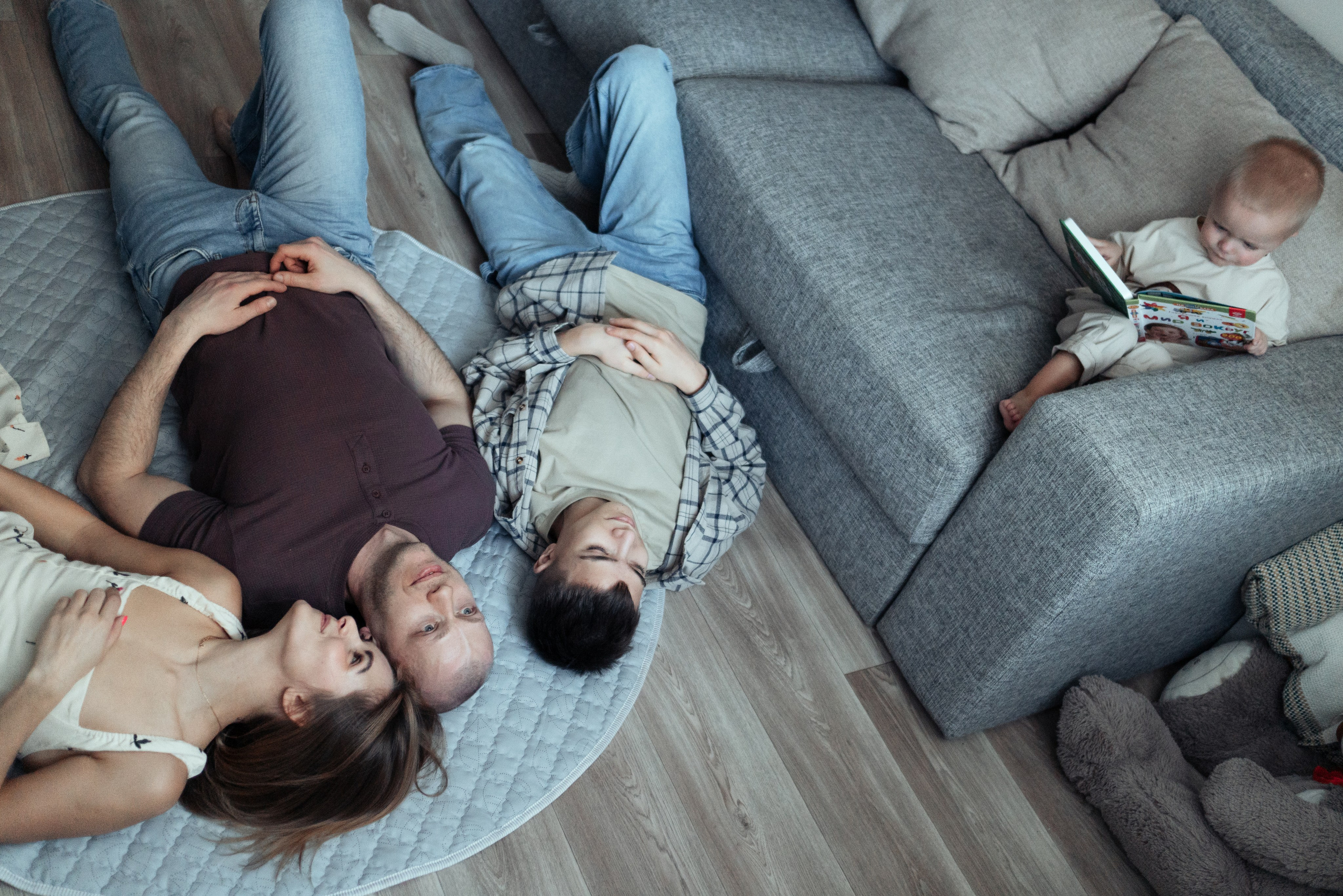 Катя, Антон, Вадим и Миша. Семейный и детский фотограф в Санкт-Петербурге Наталья Григорьева