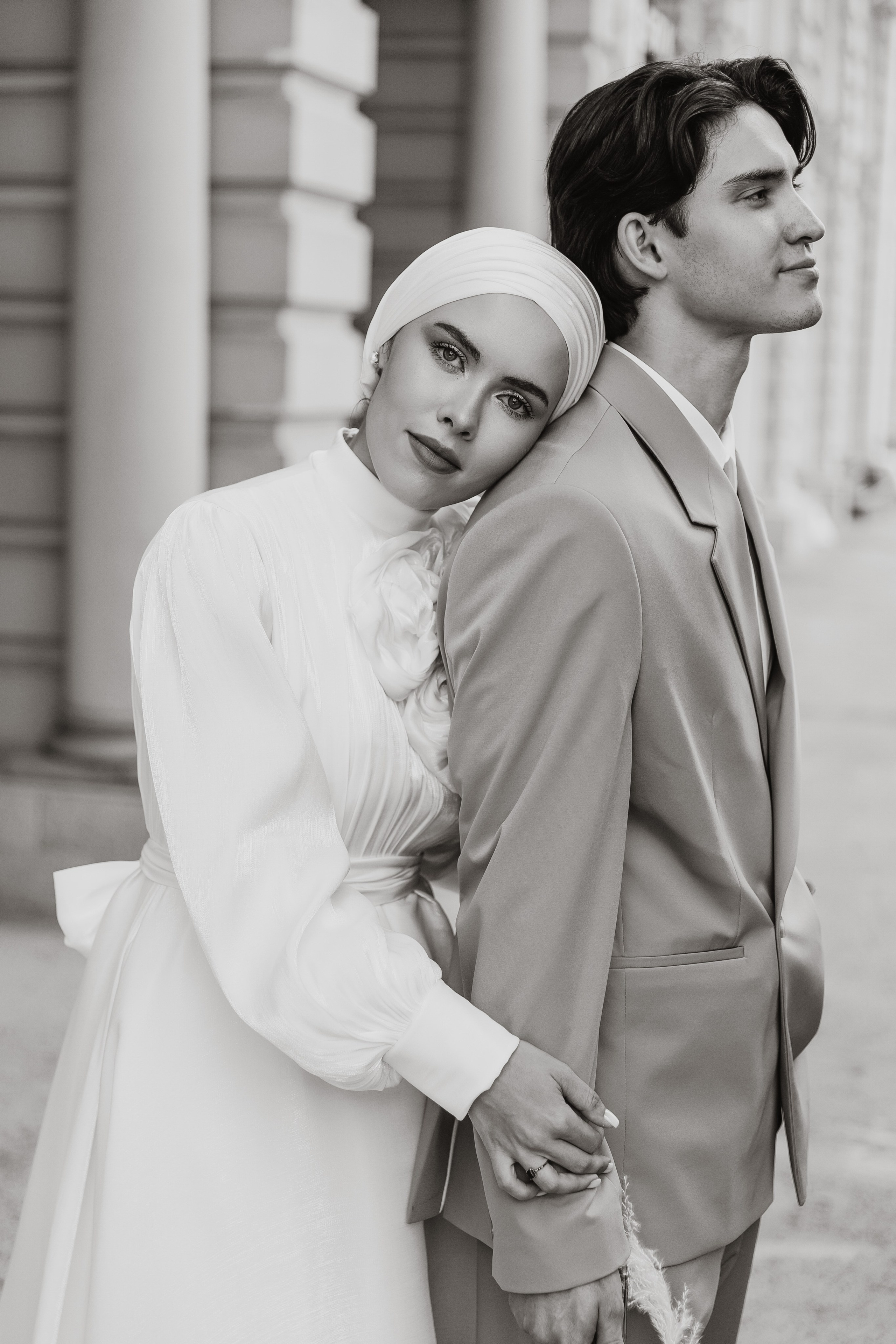 поза для свадебной фотосессии, свадебный фотограф Казань