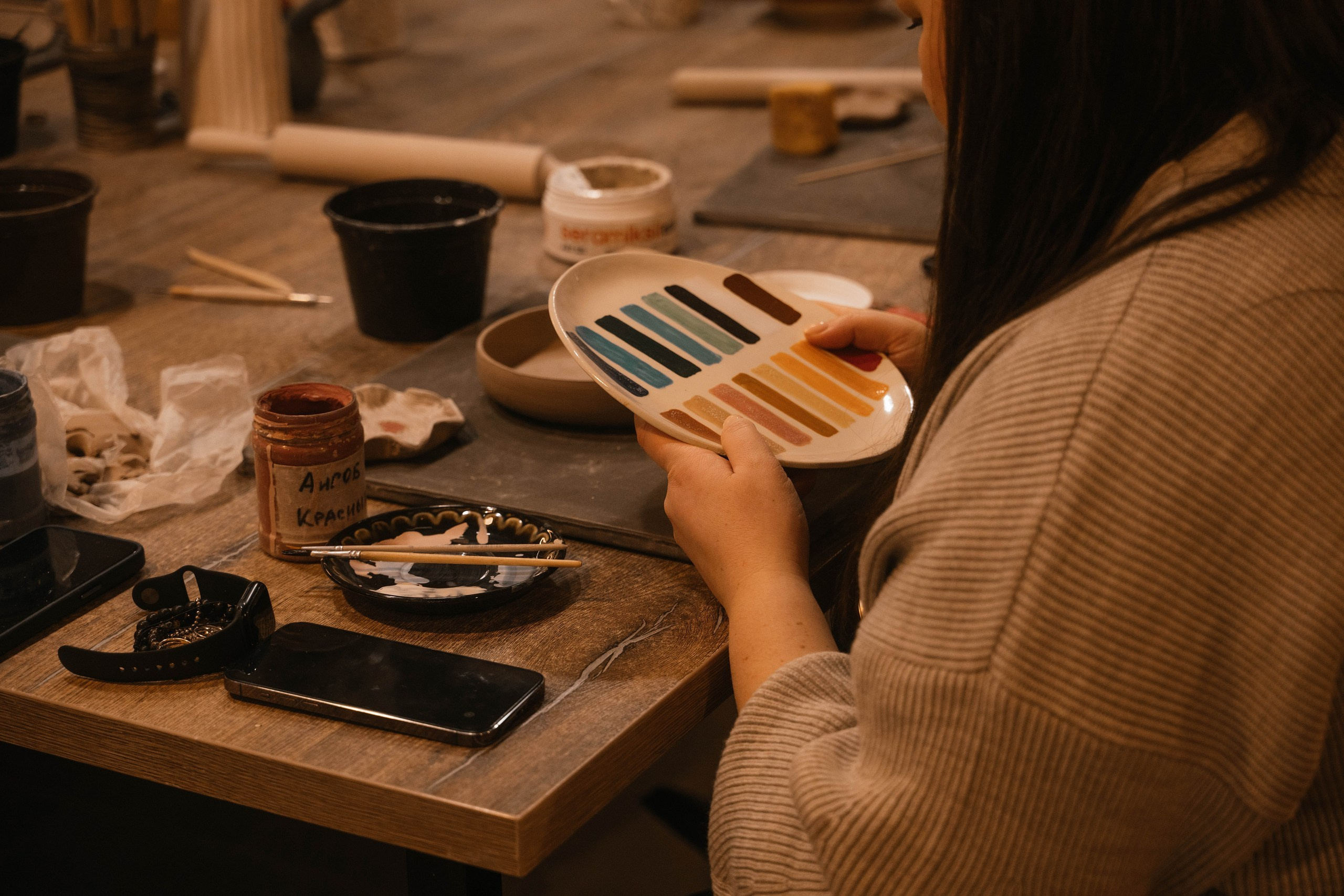 День рождения в гончарной мастерской. Свадебный, семейный фотограф в Рязани Лена Брант