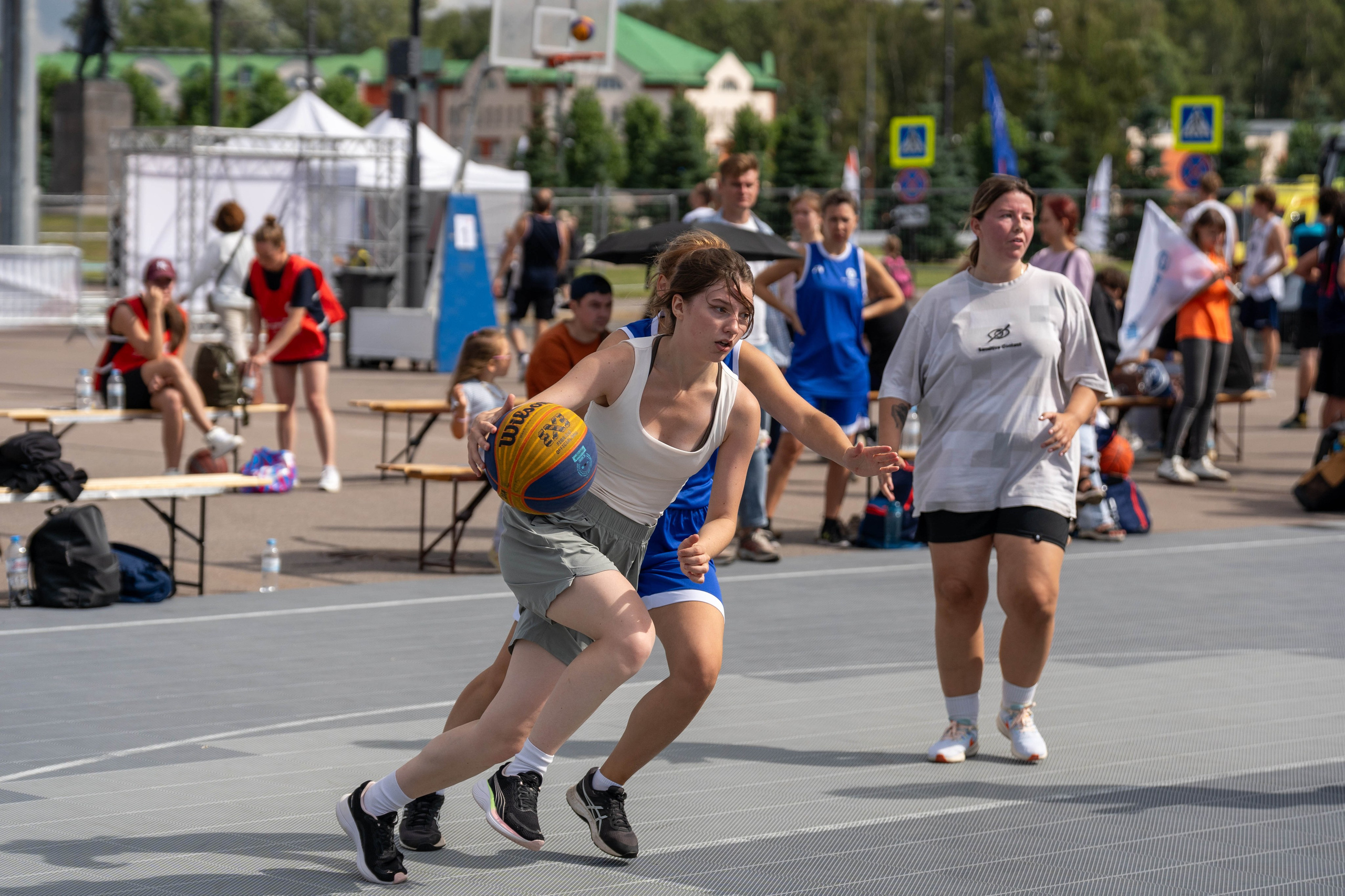 Спортивный фотограф Санкт-Петербург: атака в матче 3×3 «Оранжевый мяч»