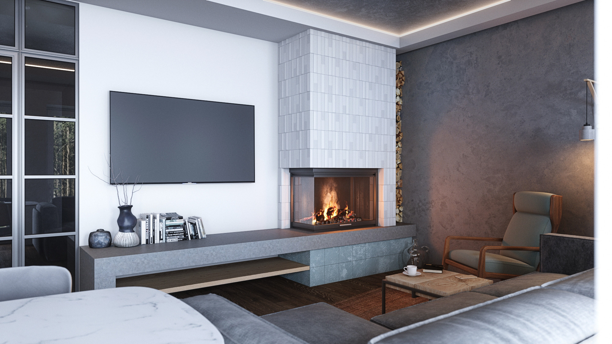 Дом в лесу. Дом 170 м². Мастерская интерьеров Светланы Куксовой. Дизайн и реализация