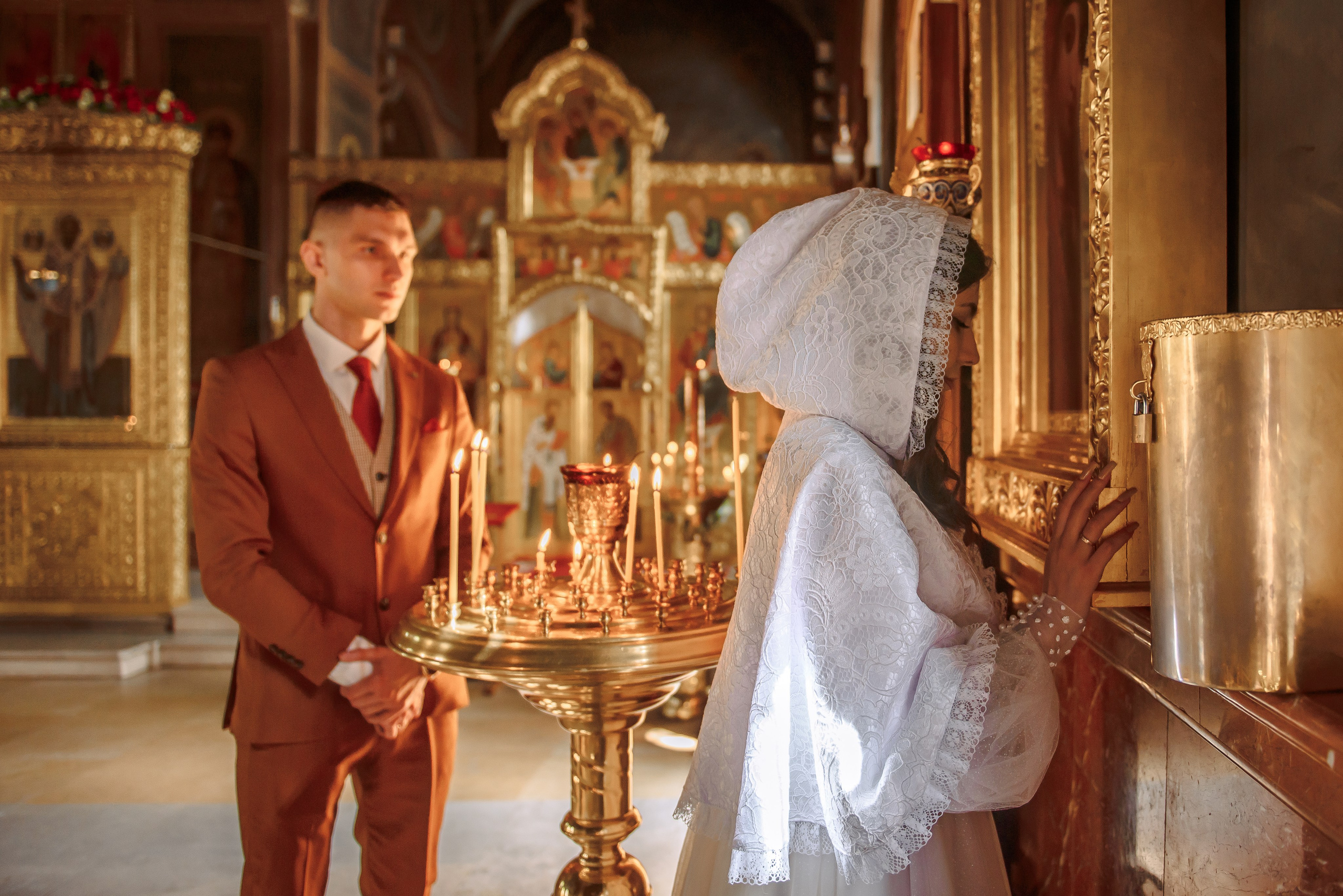 Венчание в Храме Бориса и Глеба в Дегунино. Свадебный и семейный фотограф в Москве Юлия Винник