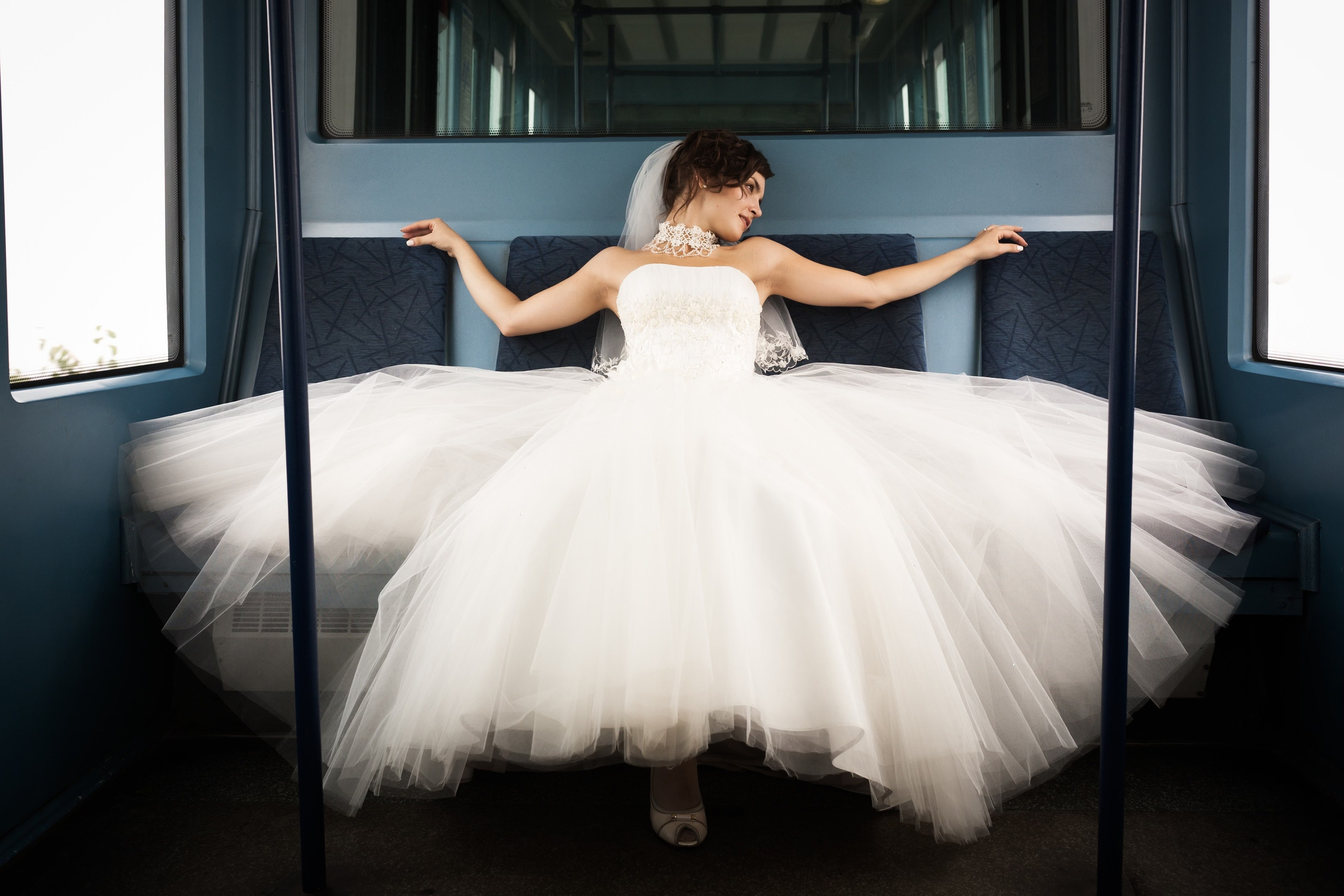 Свадебная съемка в тумане. Фотографы в Москве Светлана Устинова и Сергей Грачев