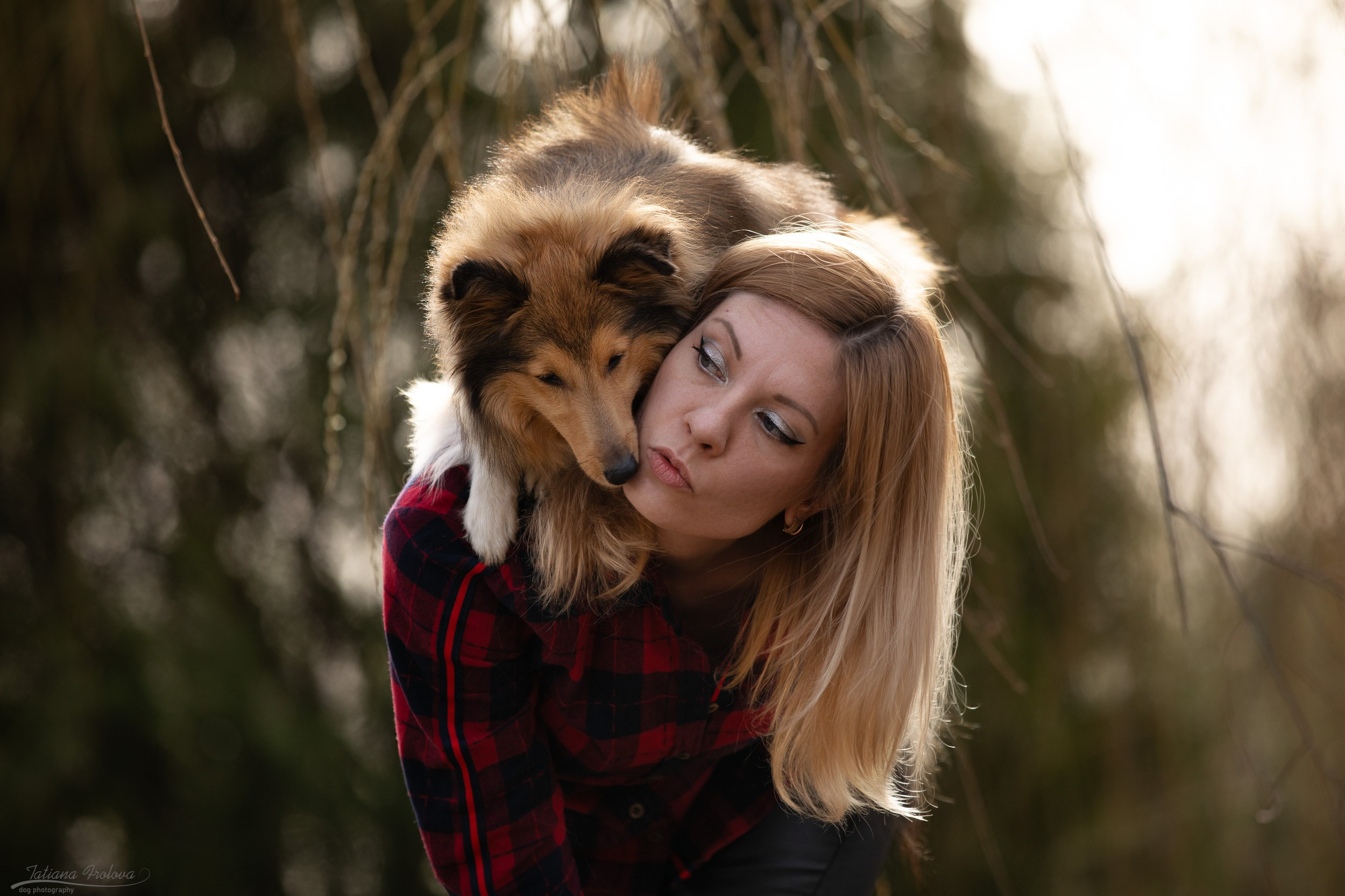 Фотопрогулка для шелти и её хозяйки в Ботаническом саду. Фотограф-анималист в Москве и Московской области Татьяна Фролова