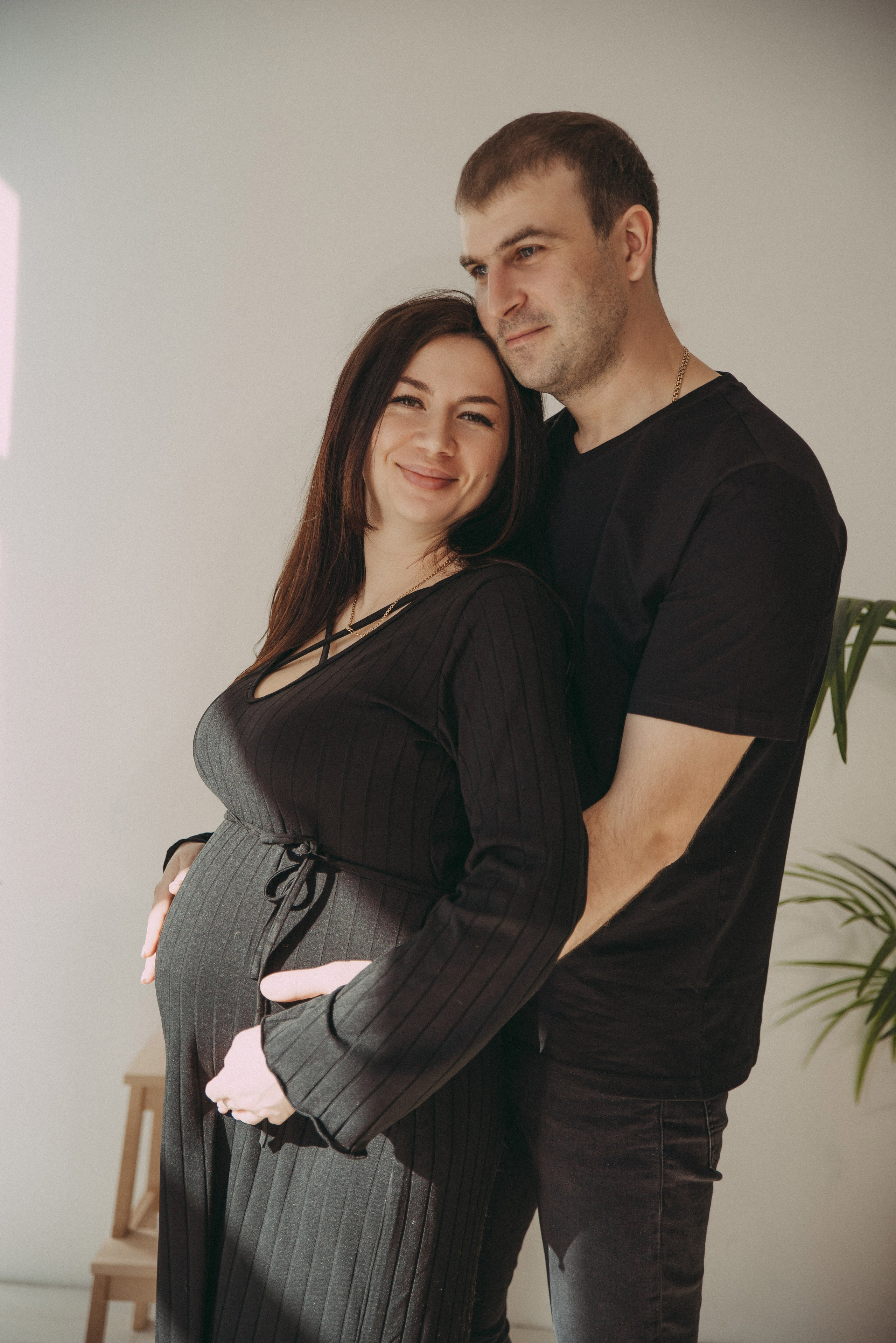 семейная съёмка во время беременности