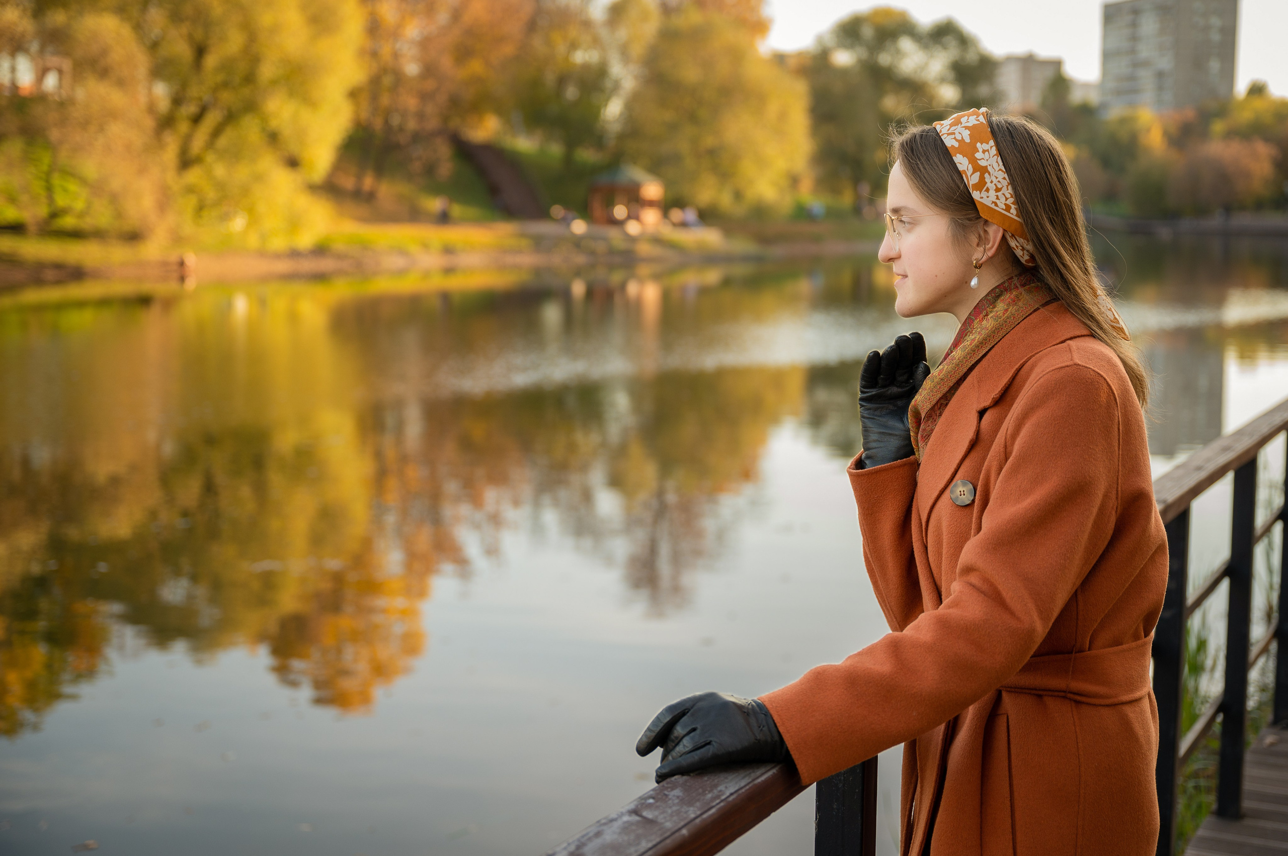 СЪЁМКА АННЫ В ОСЕННЕМ ПАРКЕ. Портретный фотограф в Москве Евгений Кемайкин