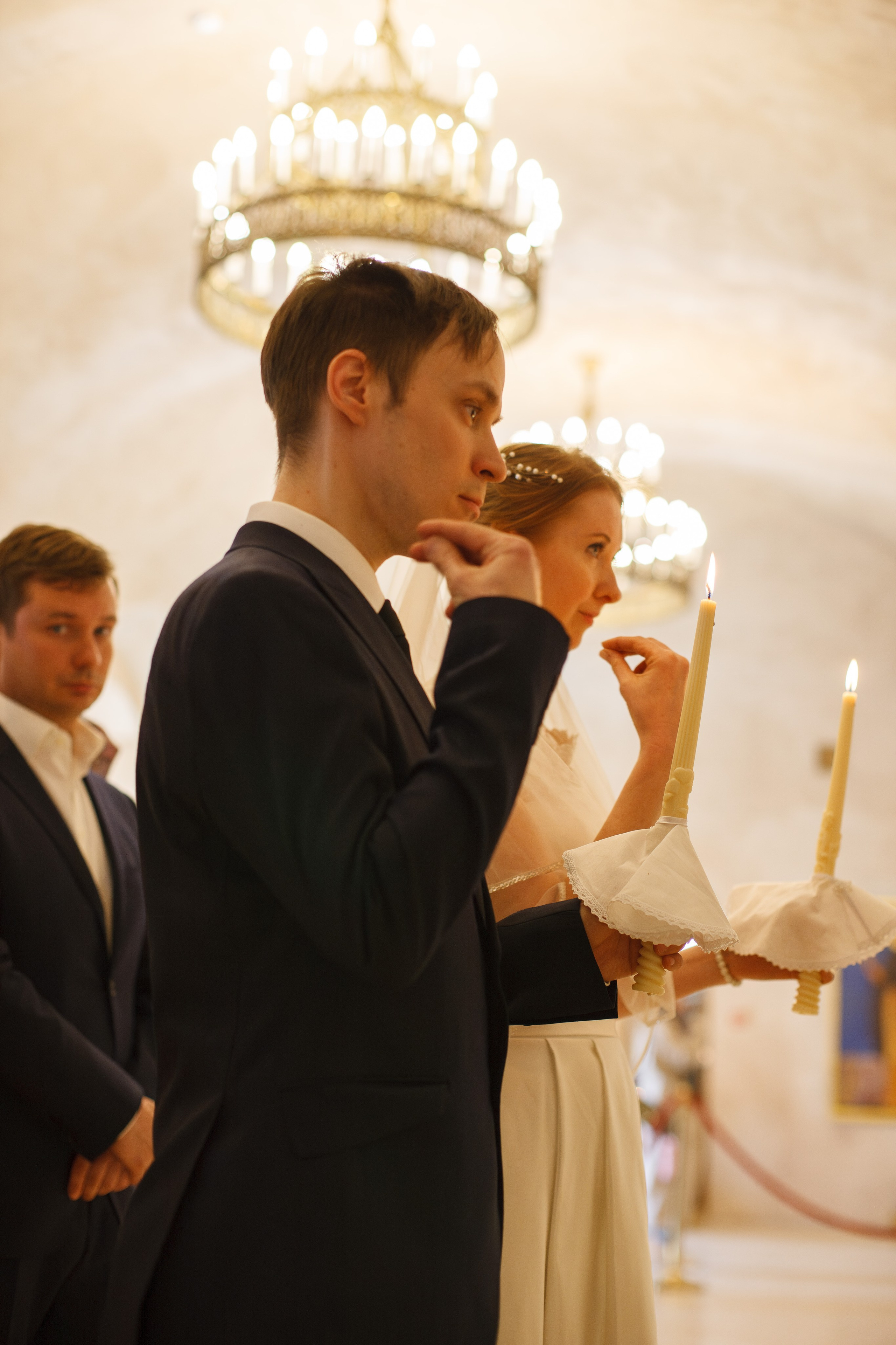 Венчание в храме Антипы Пергамского, стиль «ORWO UT21». Фотограф на крещение/венчание