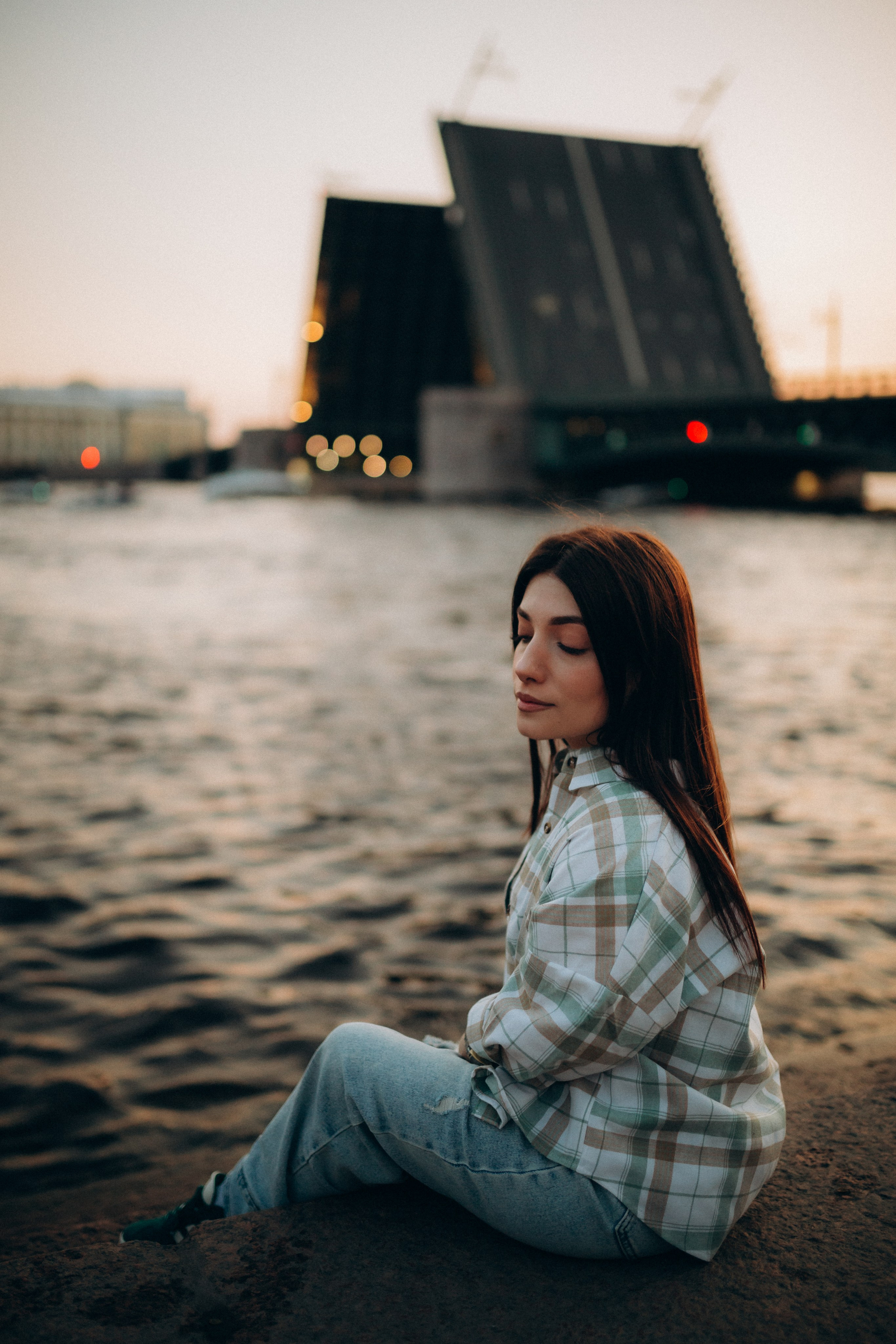 Фотосессия с разводными мостами. Фотограф Санкт-Петербург Князева Елизавета