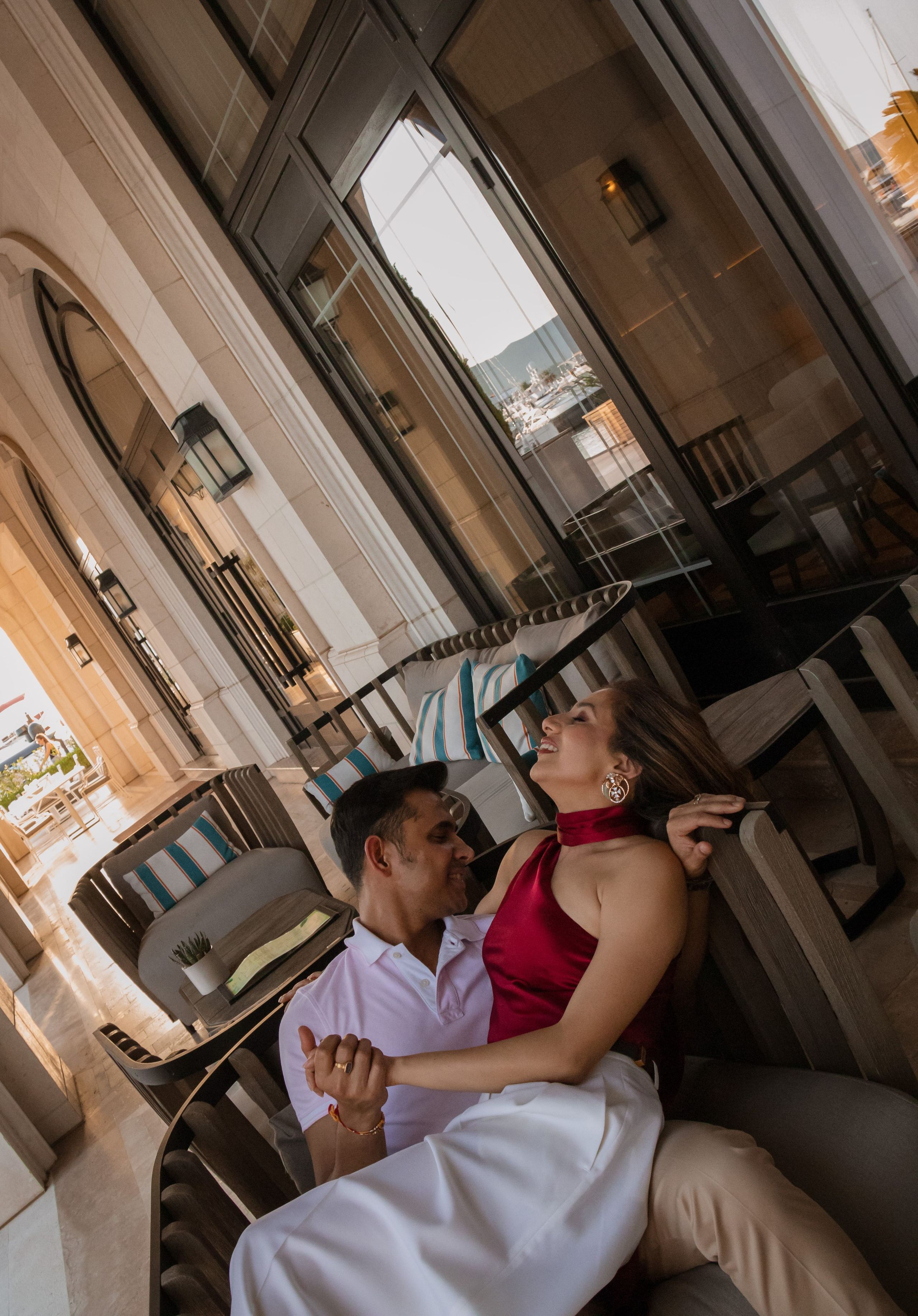 Nisha & Bharat Montenegrin anniversary. Portrait photographer in Tivat Montenegro Katerina Kirsanova