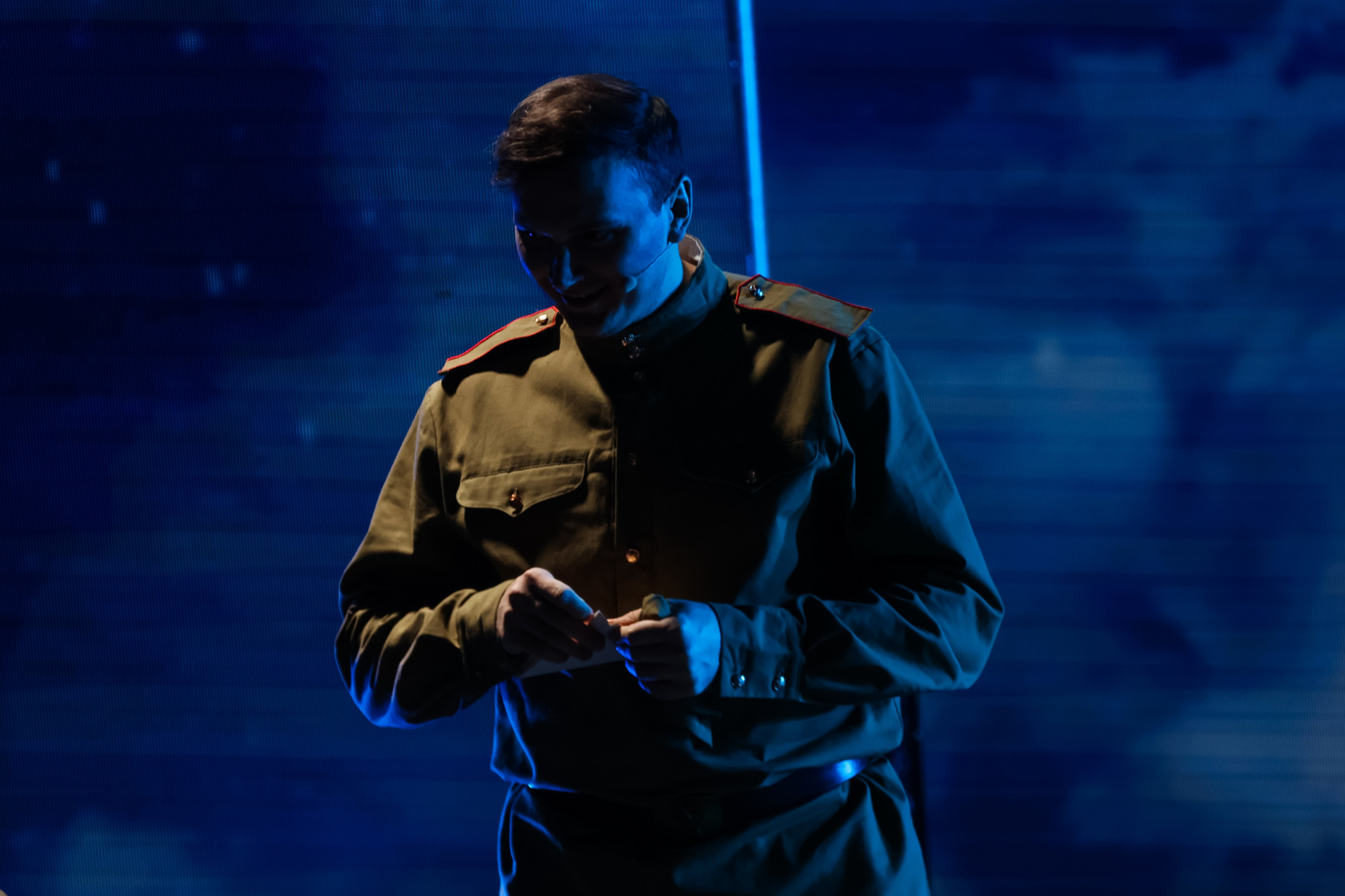 Василий Теркин, театр «Русская песня». Фотограф Ольга Махалова — Санкт-Петербург, Москва, Нижний Новгород