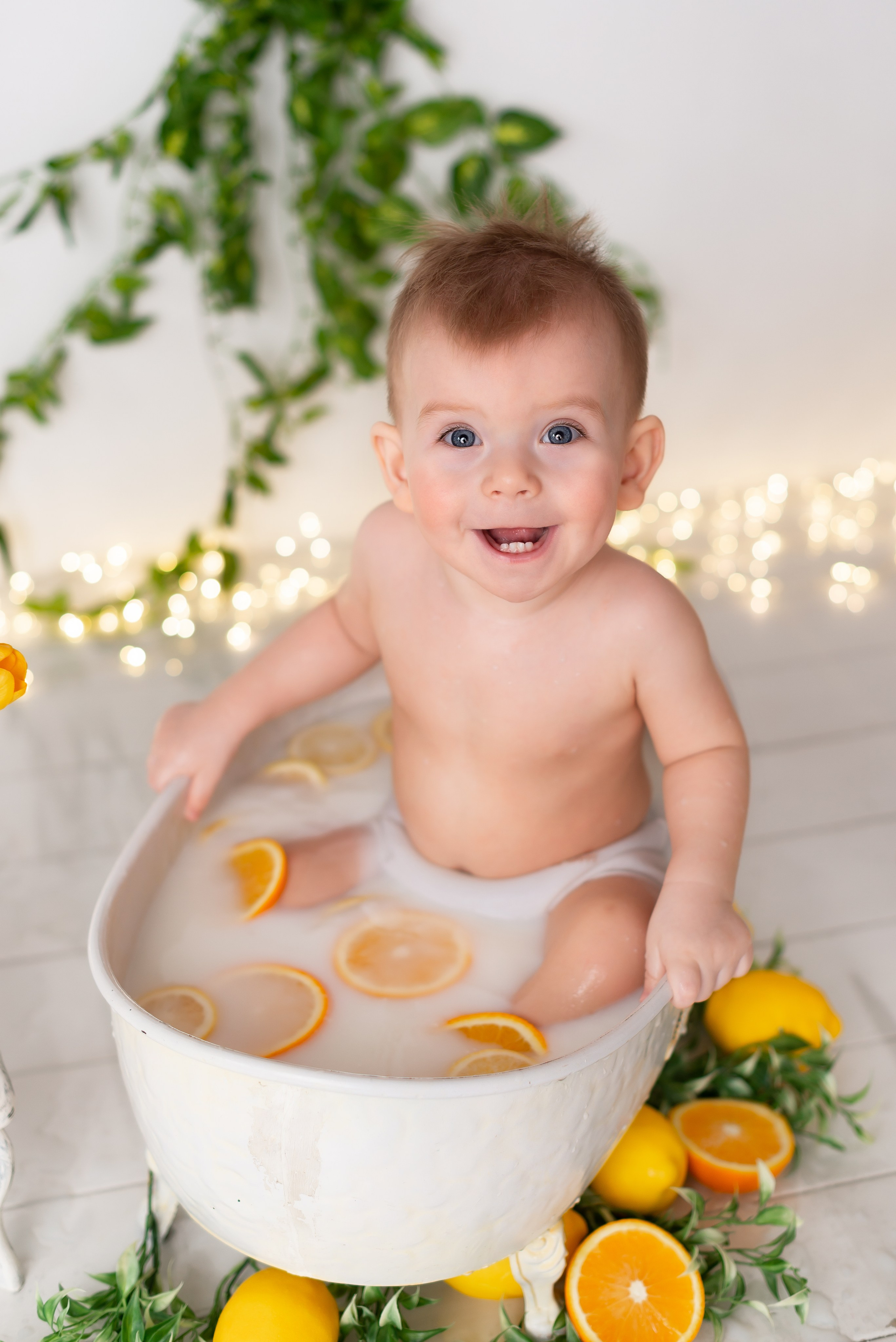 Фотосессия малыша в ванночке. Детская фотостудия «Мандаринка» | Детский фотограф Краснодар