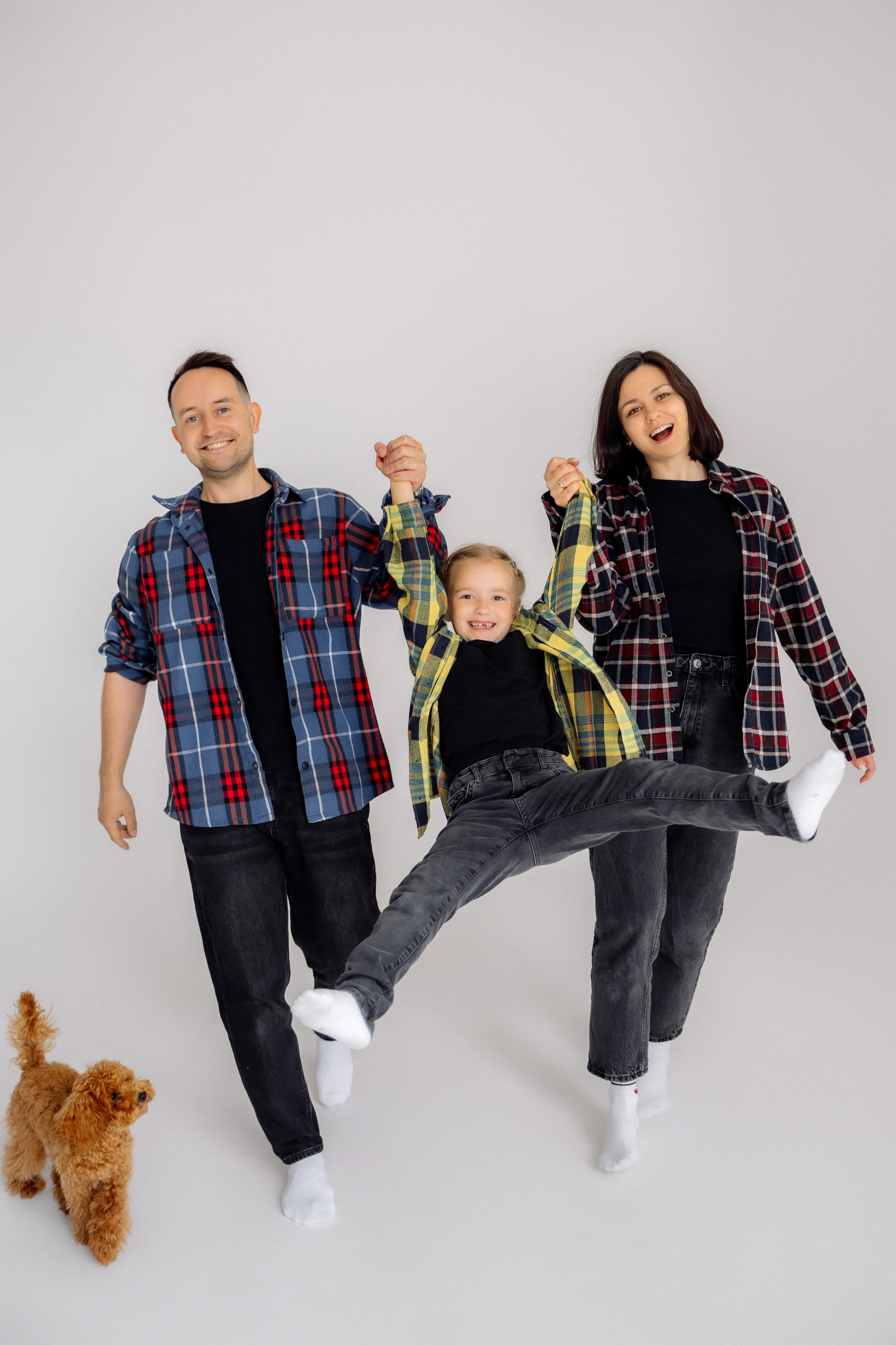 Семейная фотосессия с собачкой. Зотова Алена — семейный и женский фотограф в Зеленограде