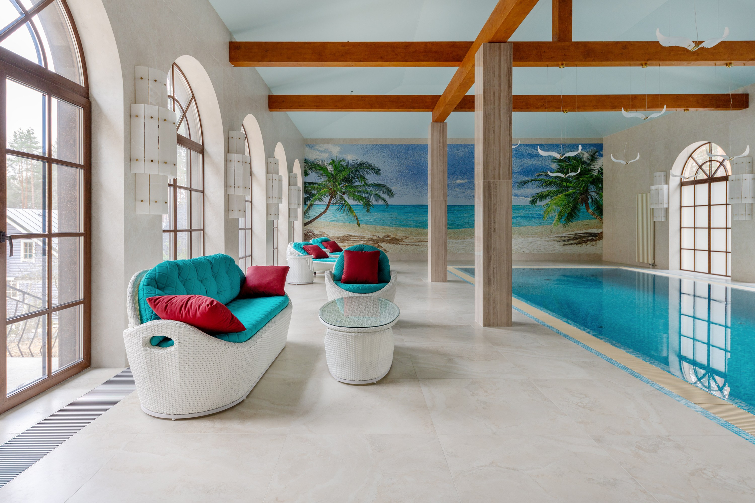 Интерьерная съемка бассейна. Интерьерный фотограф в Санкт-Петербурге Екатерина Цыбулько