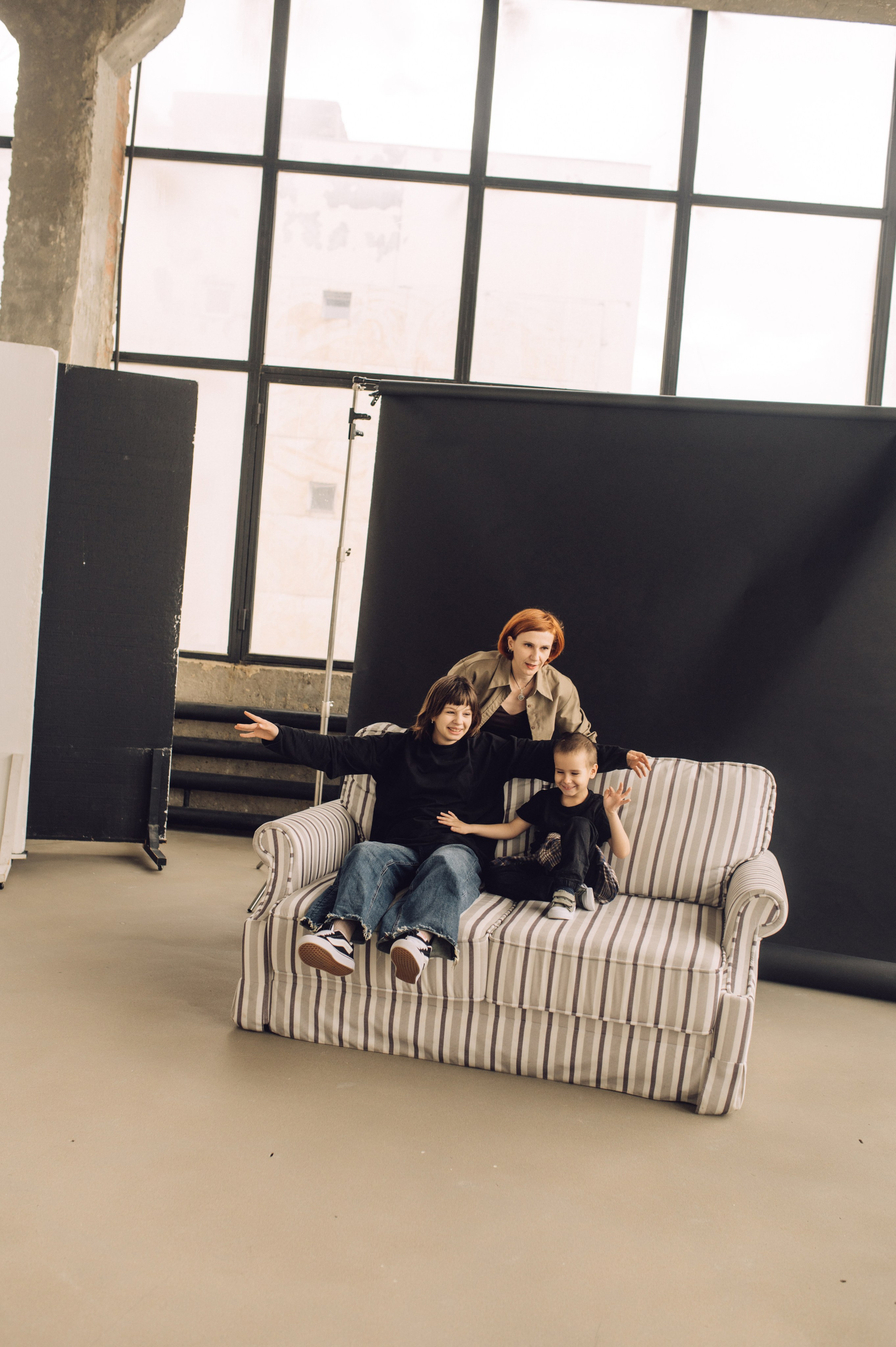 Наташа, Маша и Ванюшка. Фотограф Мария Стрелкова