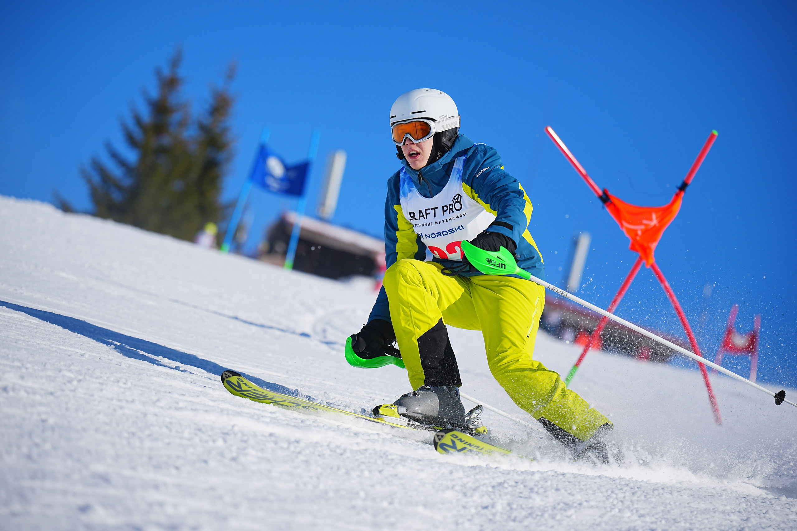 Шуколово. Открытое Первенство МФТИ по горным лыжам. GS, Telemark, 2024. Фотограф Студитский Евгений