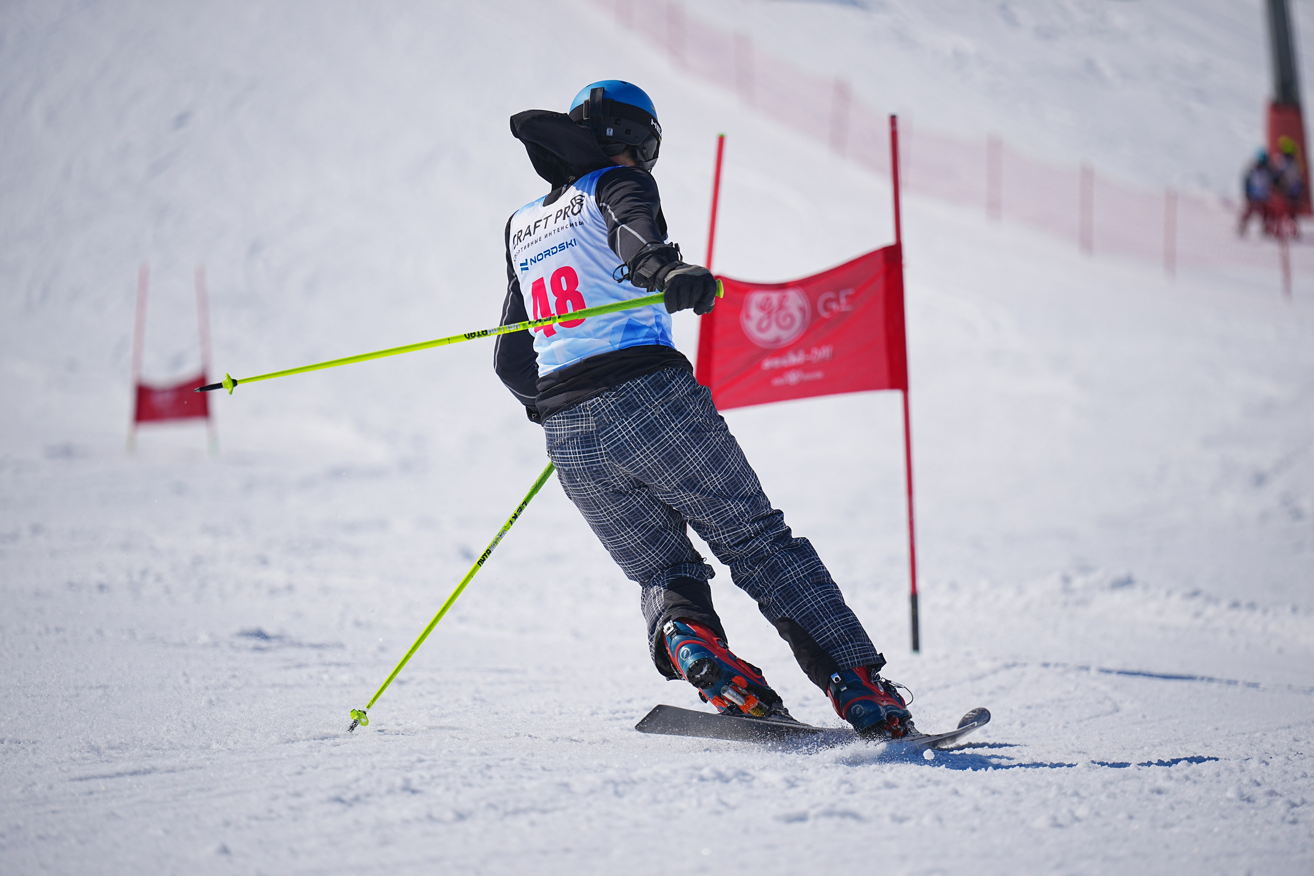 Шуколово. Открытое Первенство МФТИ по горным лыжам. GS, Telemark, 2024. Фотограф Студитский Евгений