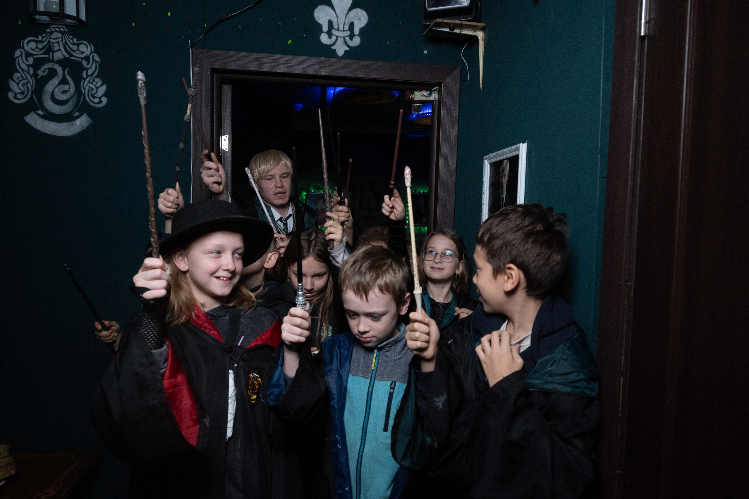 День рождения ребенка в «Подземелье Слизерин». Фотограф мероприятий в Москве