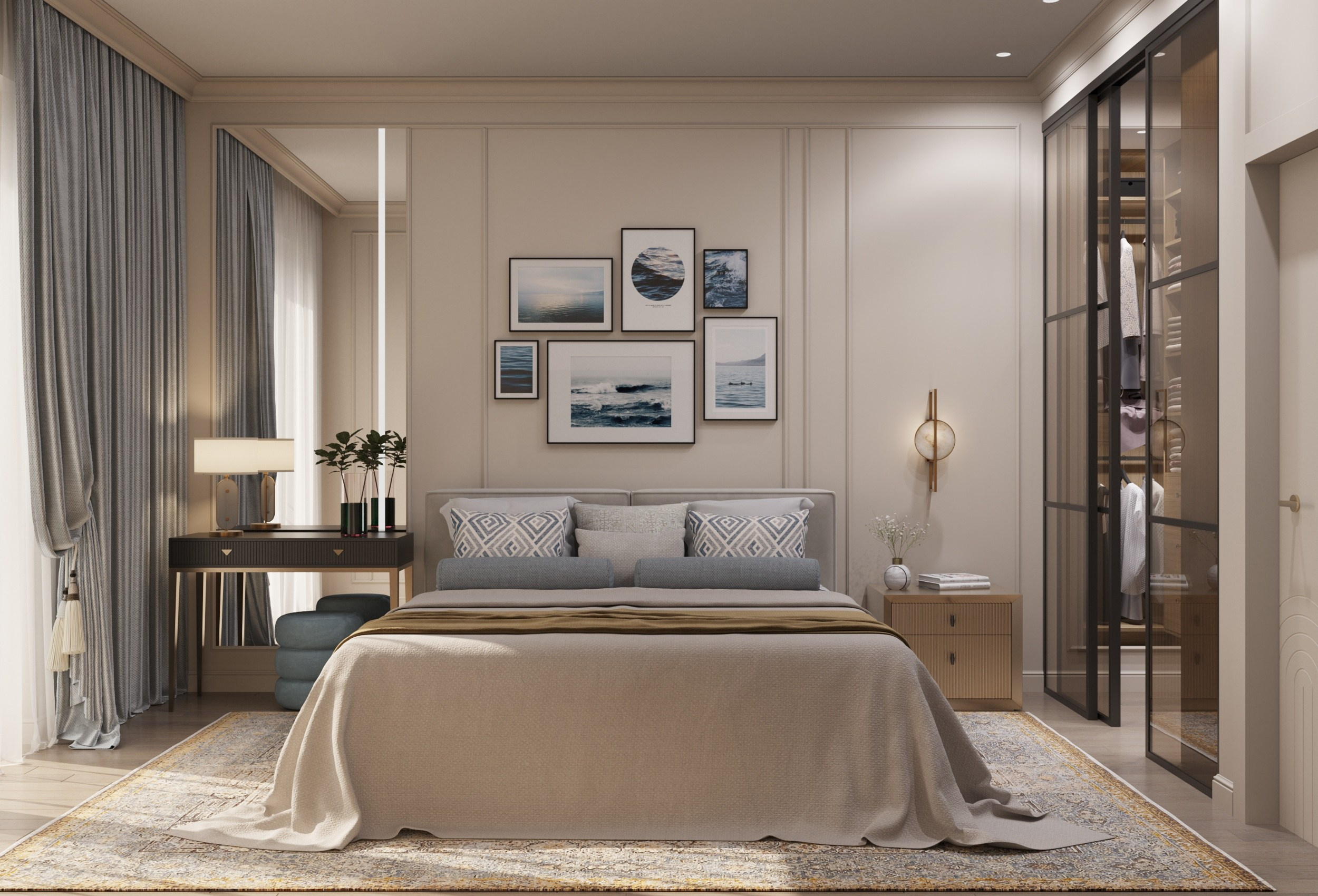 Квартира 72 кв. м. ЖК «Акватория» г. Геленджик. Цель: постоянное проживание. Дизайн интерьеров, строительство, ремонт домов и квартир в Геленджике