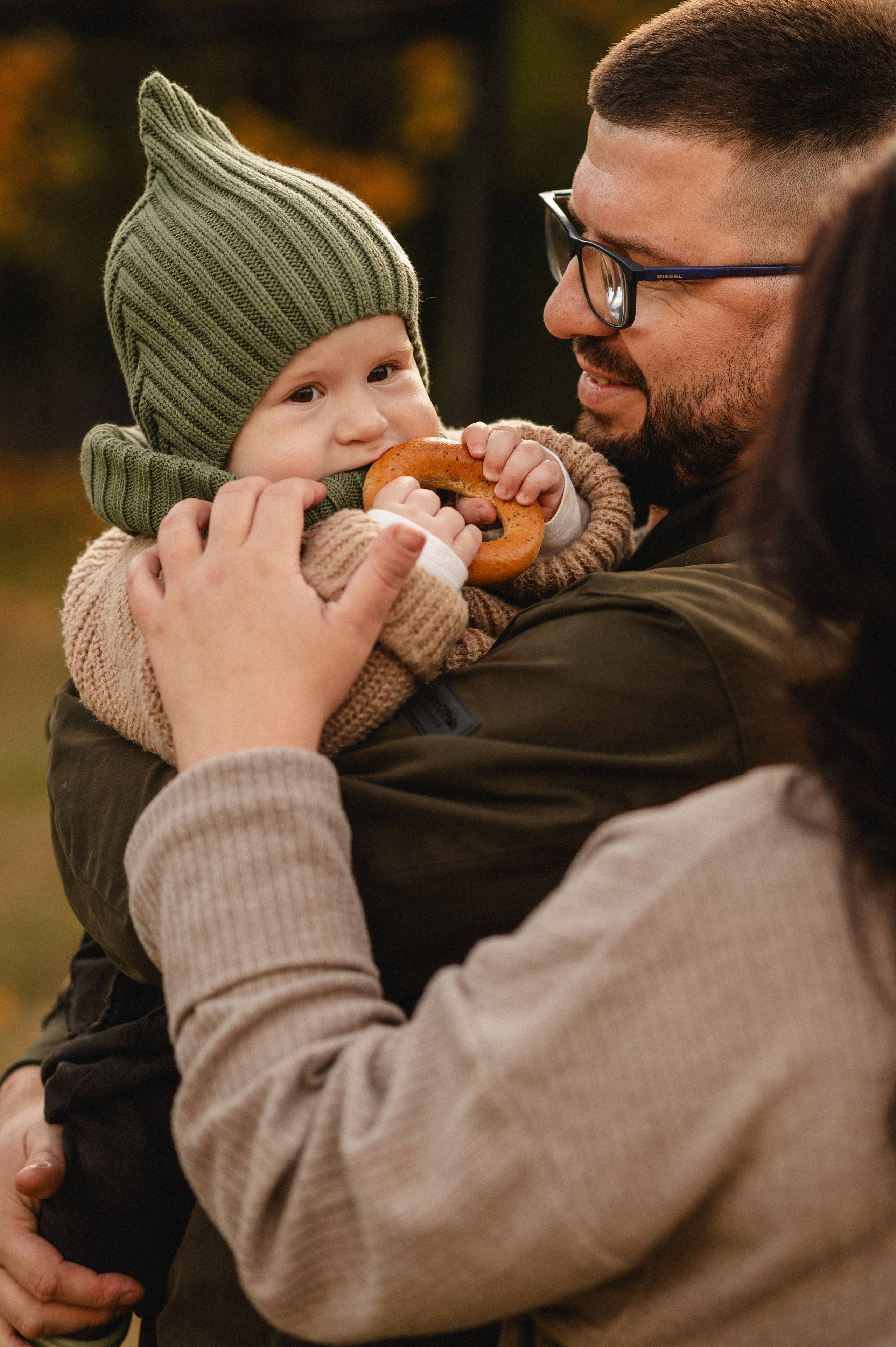 Осенняя фотосессия большой семьи в парке. Семейная фотосессия Бутово Москва фотограф Алина Морщагина