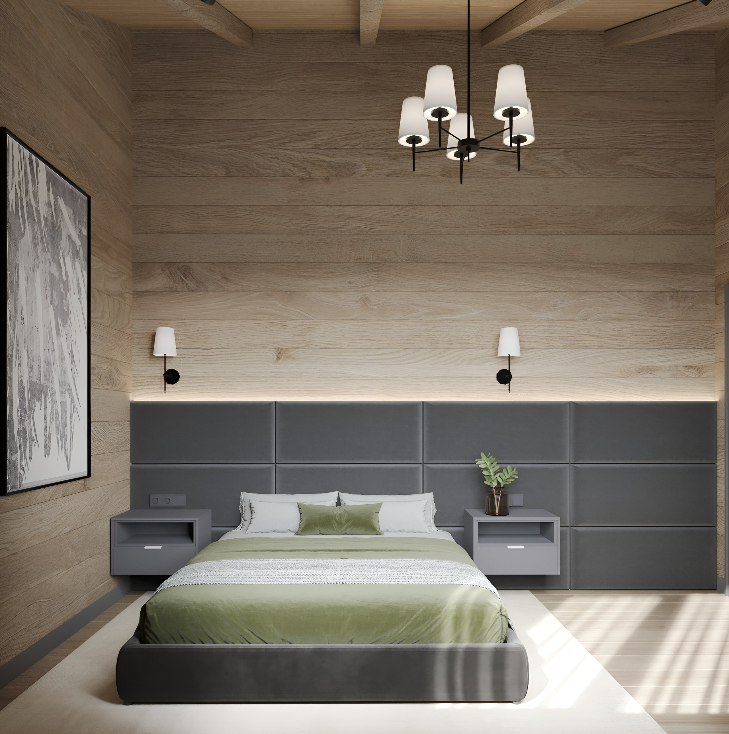 Вторая спальня. 3D Визуализация интерьеров жилых и коммерческих помещений