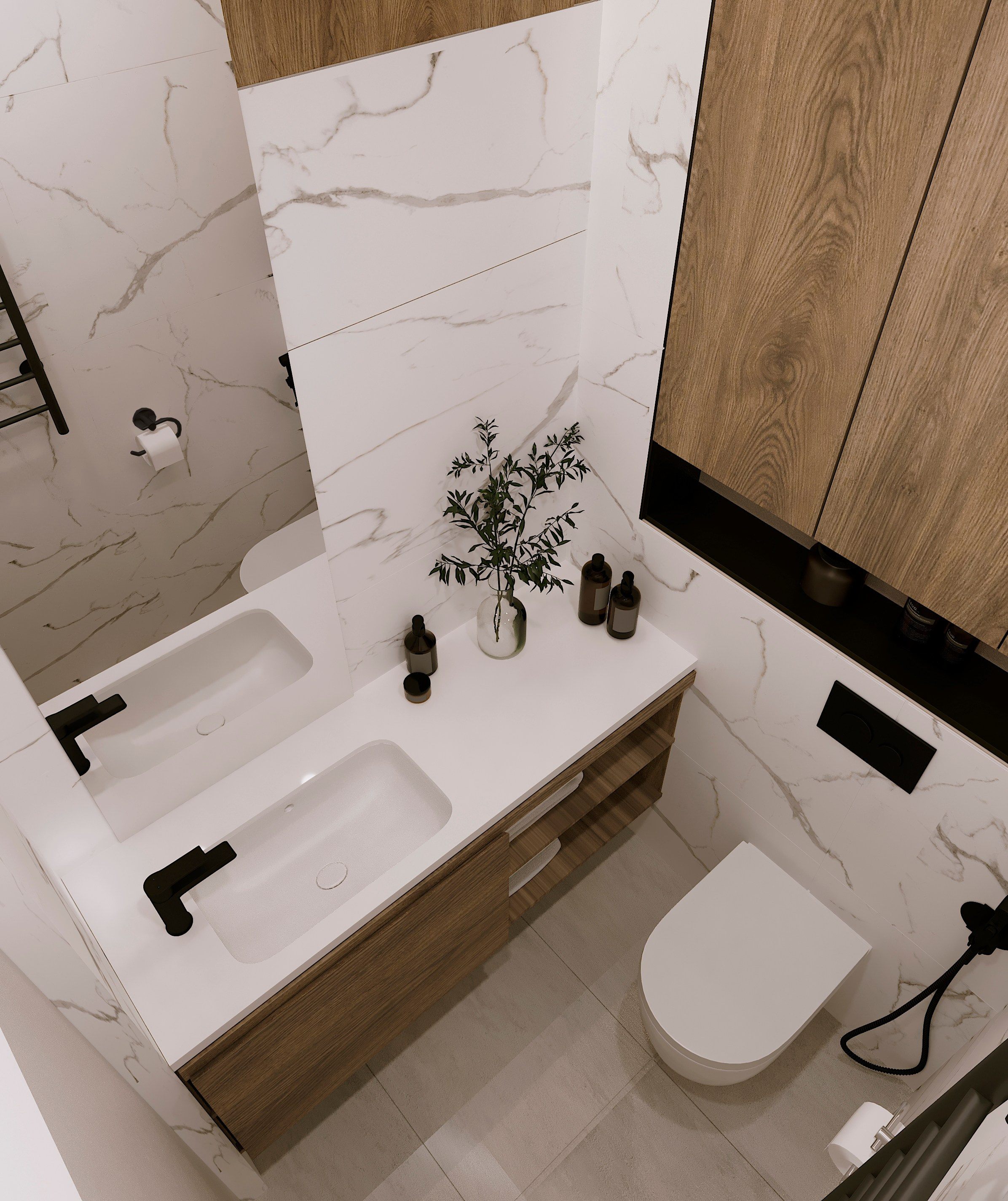 Современный интерьер с акцентами. Lina architector | Дизайн интерьера