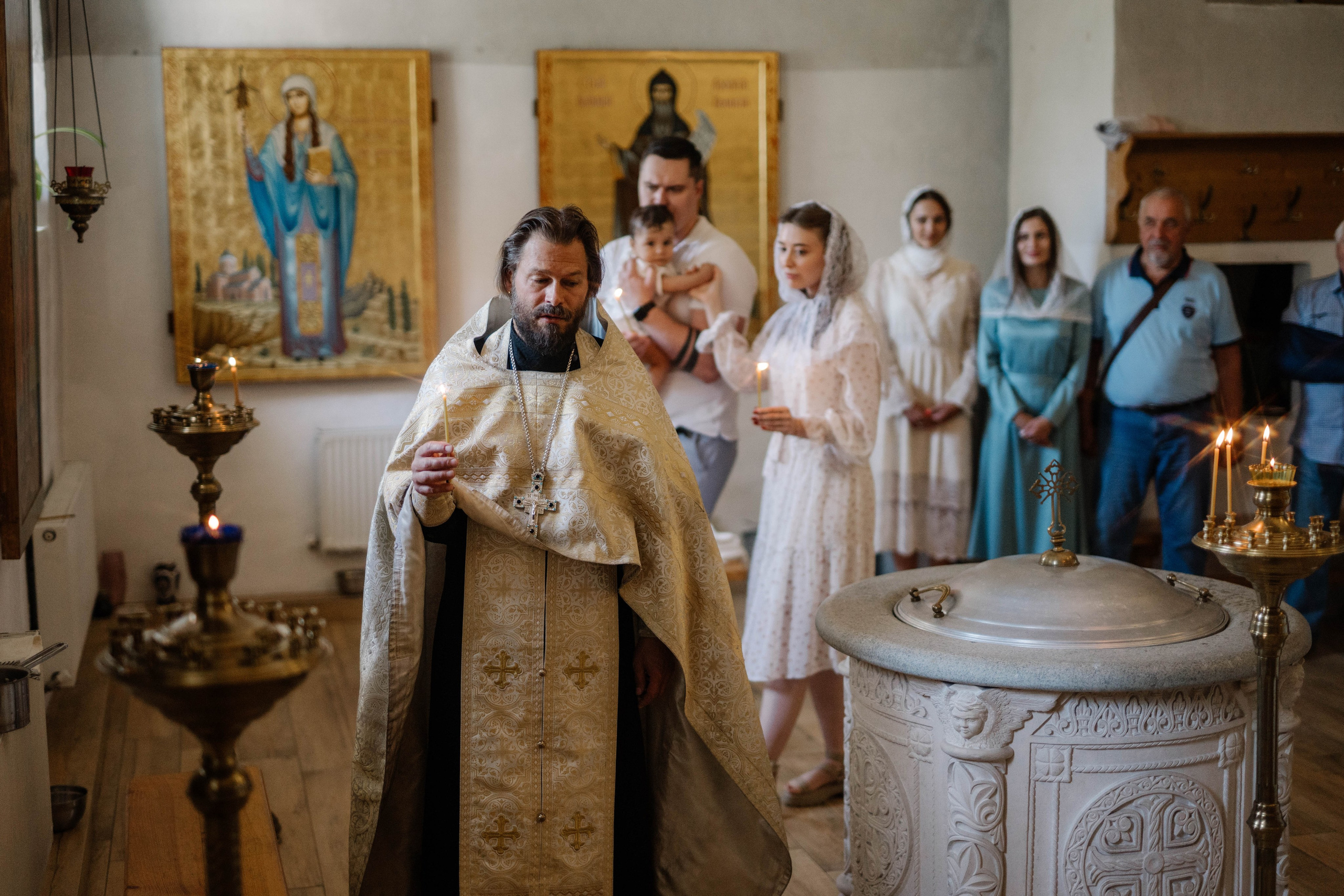 Крещение Мирона. Свадебный и семейный фотограф в Калуге Анна Киреева