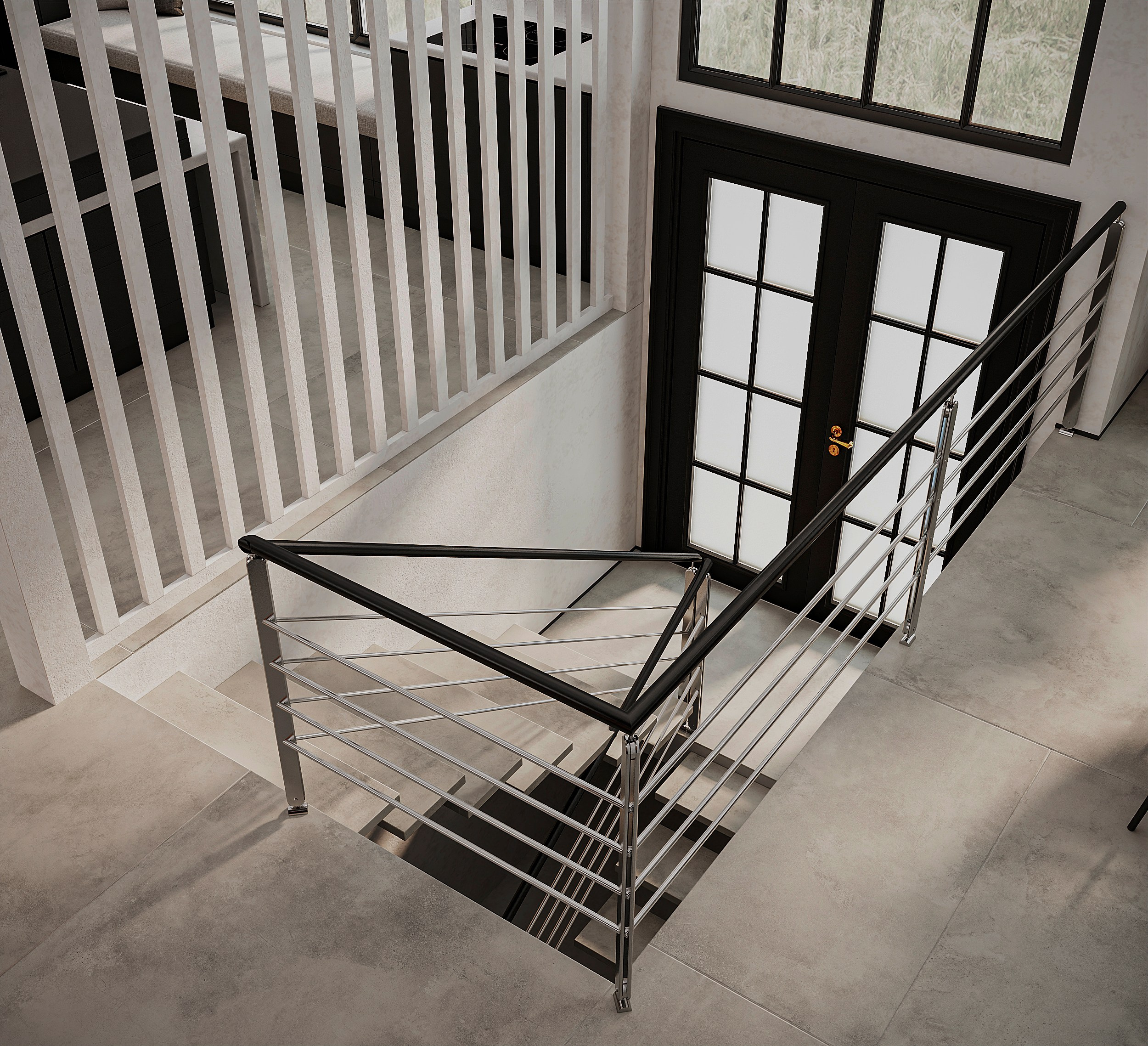 Кухня — Гостиная и прихожая в одном помещении 🤍