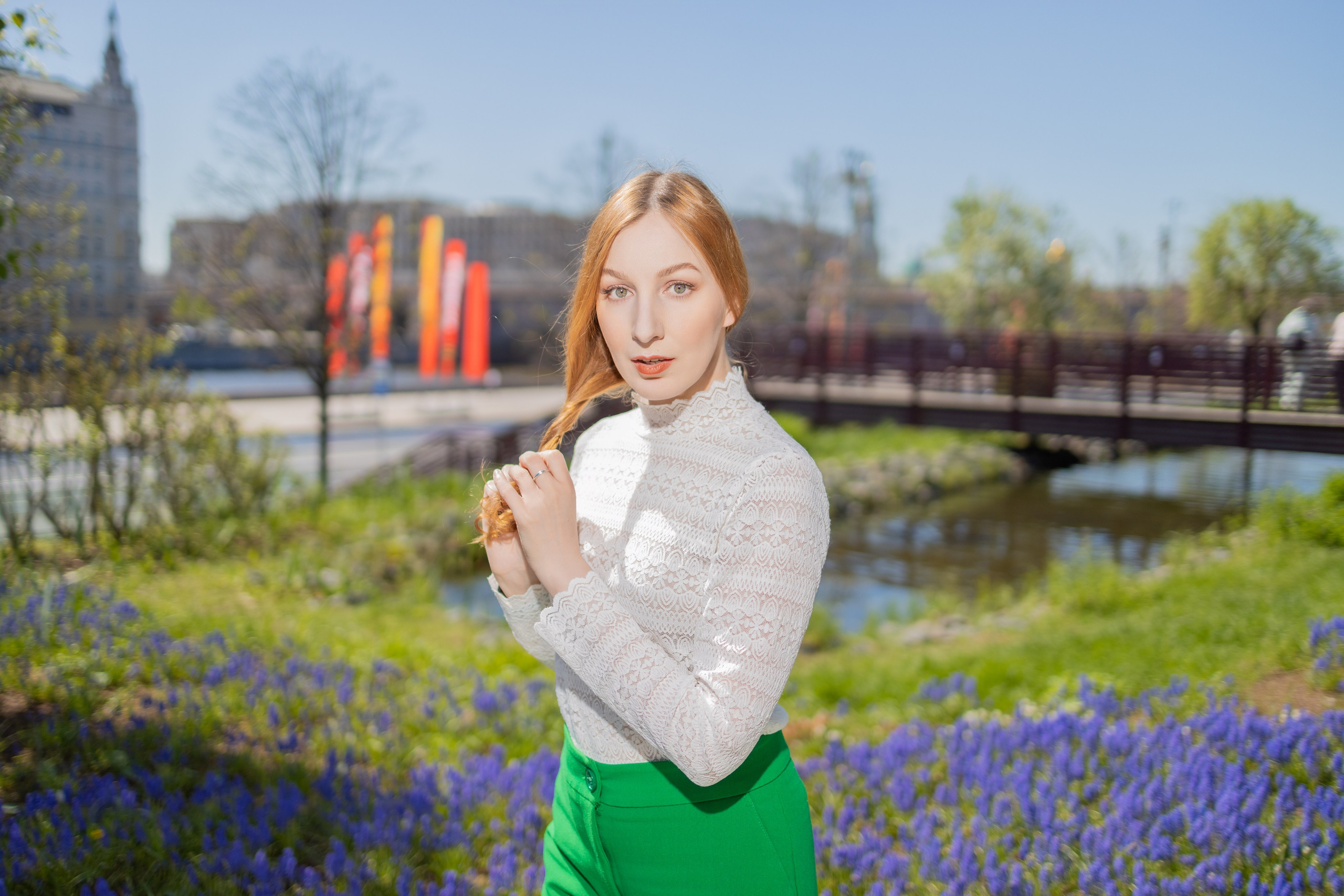 Весенняя прогулка с Еленой по Патриаршим. Репортажный, семейный и студийный фотограф в Москве Демин Алексей