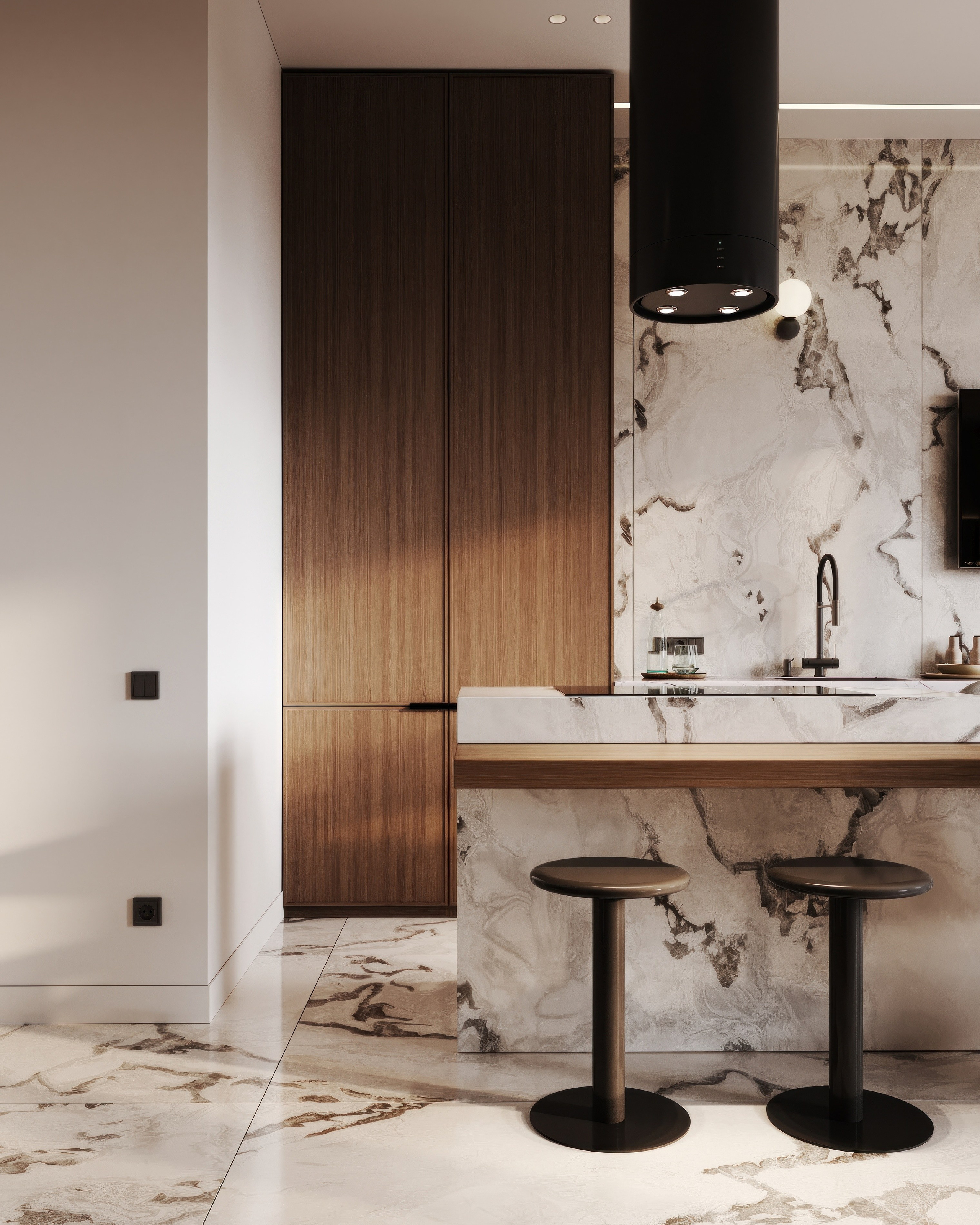 Nevsky apartment. Визуализация интерьера Corsa Render