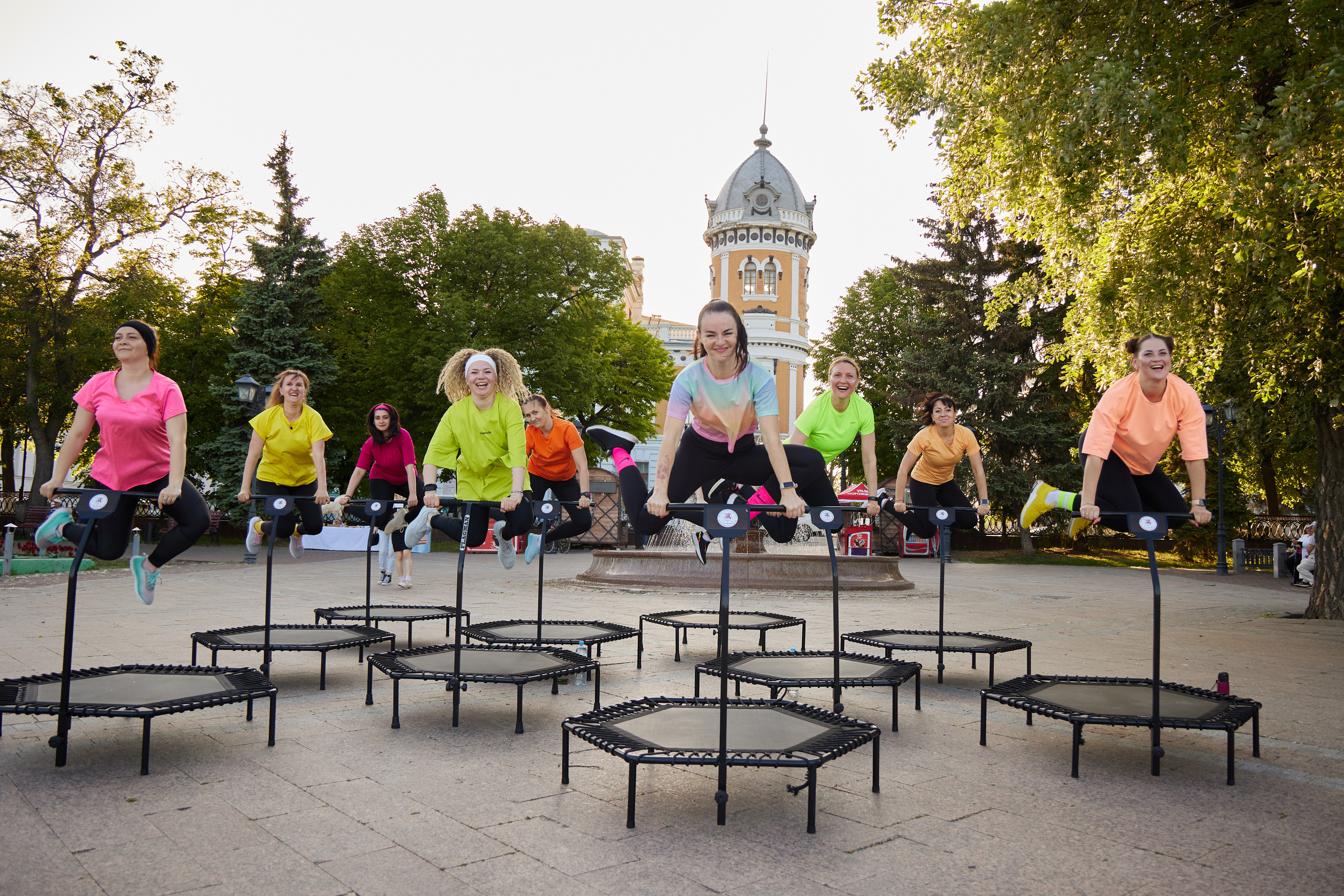 Спортивное занятие-джампинг. Фотограф в Ульяновске Оксана Васильева