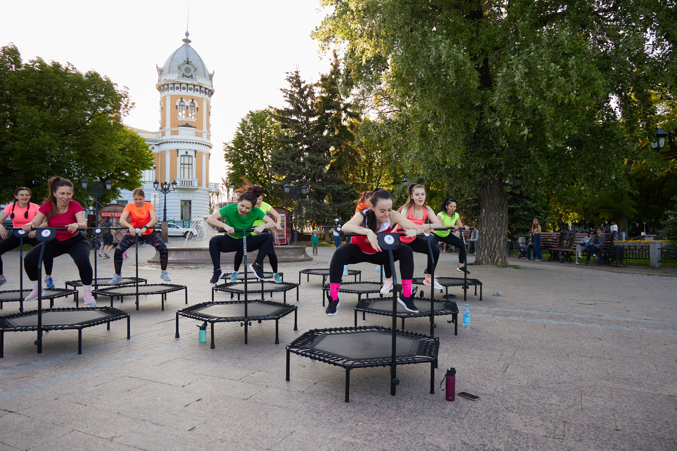 Спортивное занятие-джампинг. Фотограф в Ульяновске Оксана Васильева