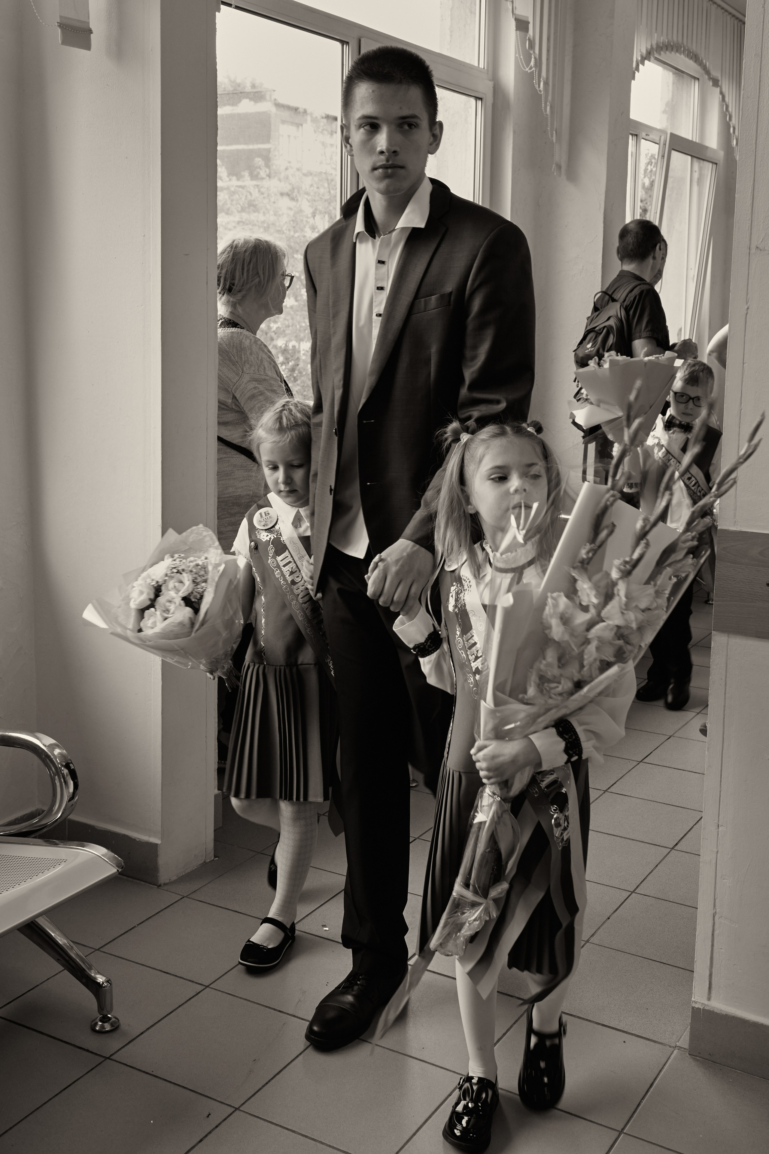 Школьная линейка. 1«Б». Фотограф в Санкт-Петербурге Настя Атом