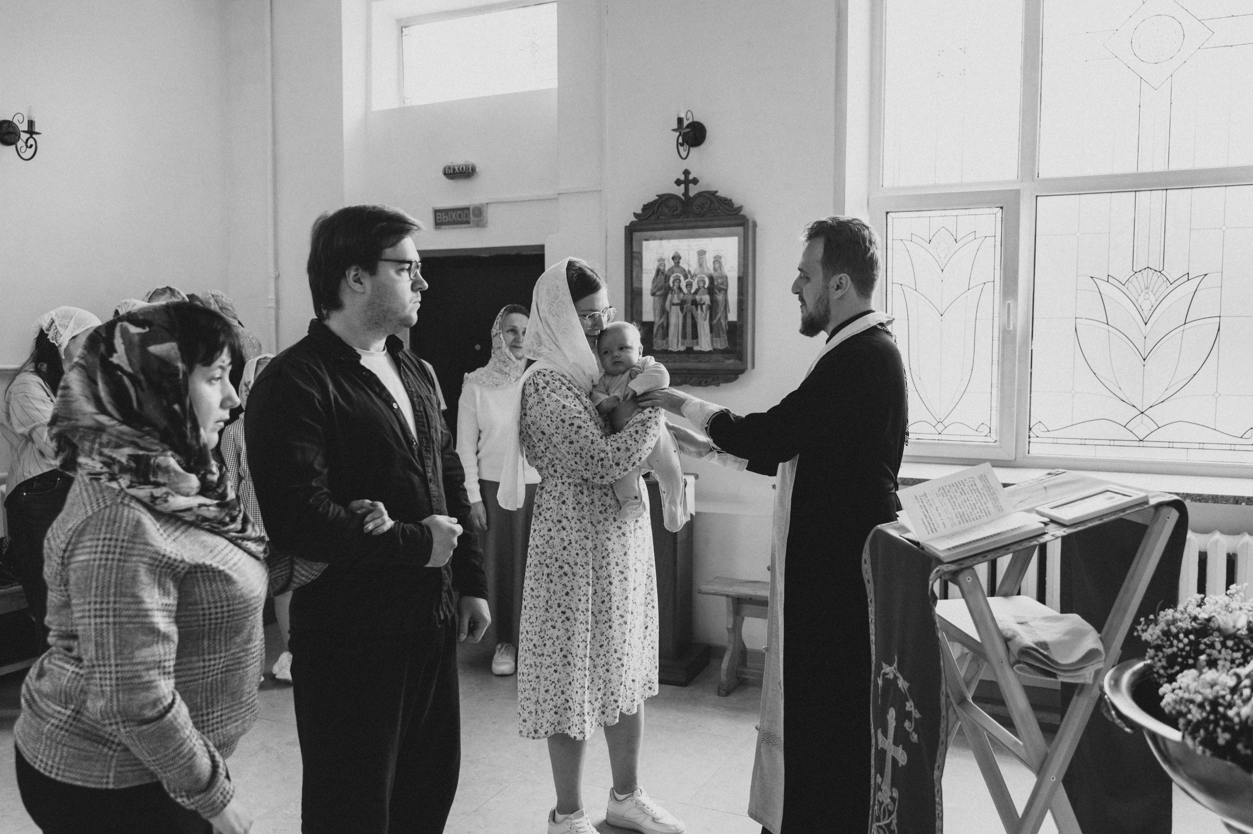 Крещение Ромы (Приход храма святой Равноапостольной княгини Ольги). Семейный фотограф в Минске Дарья Дреко