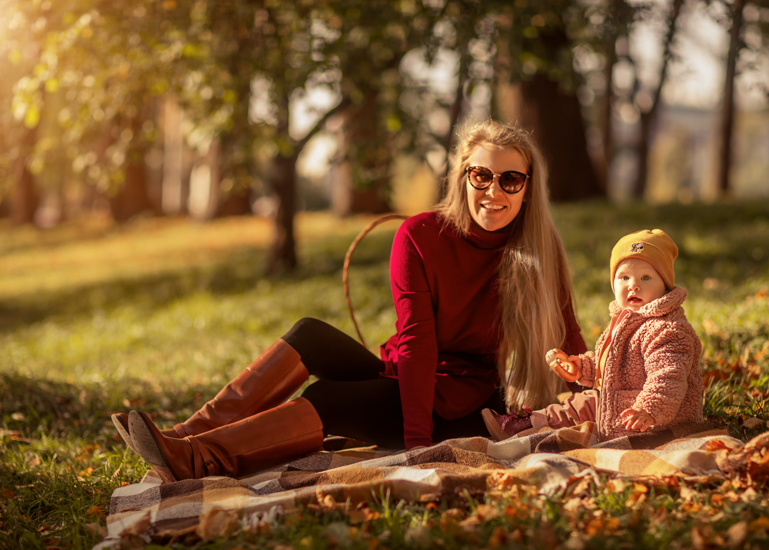 Осенняя съемка мама и дочка. Фотограф в Санкт-Петербурге Анастасия Полякова