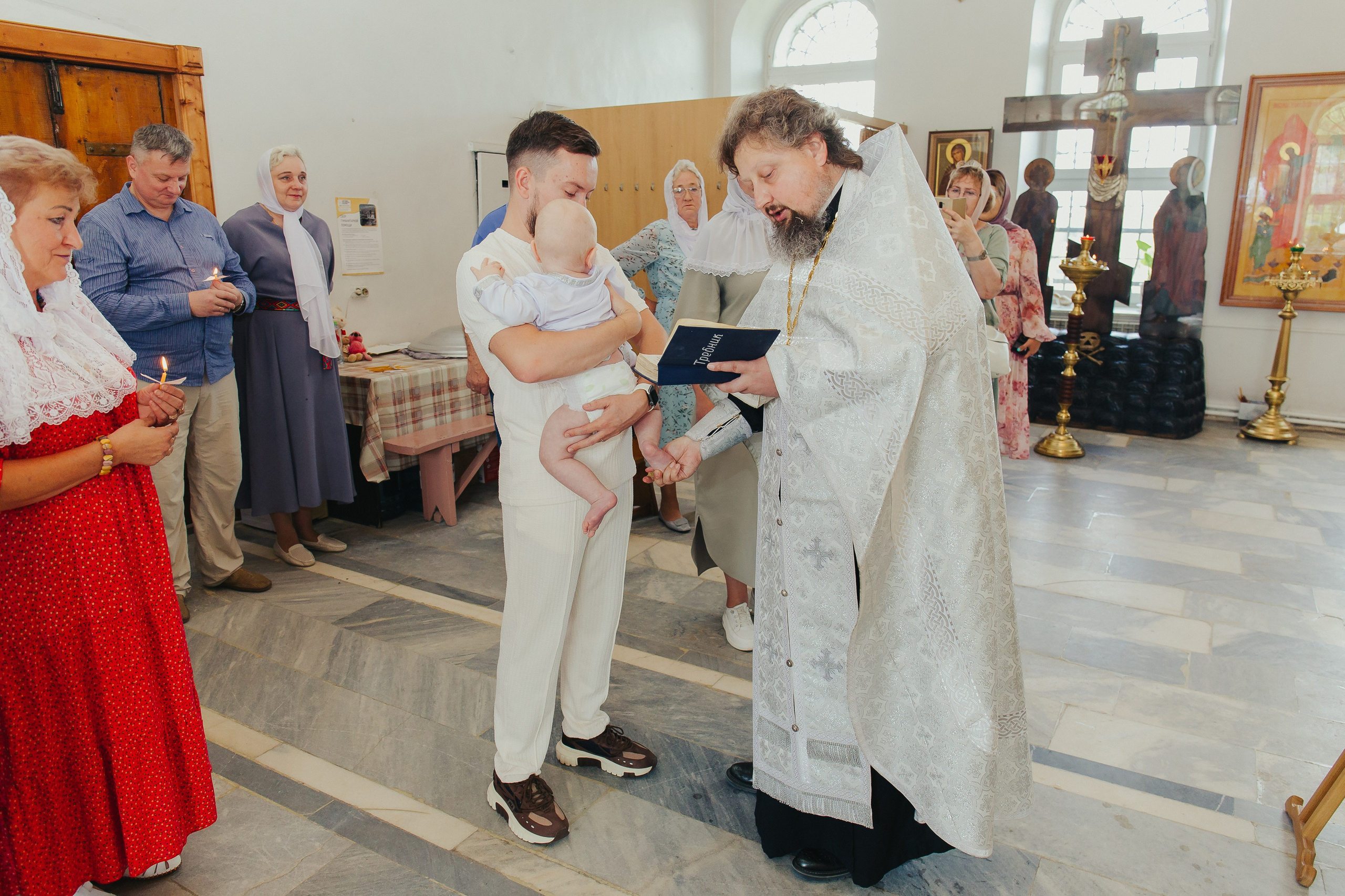 Фотосъемка Крещения в Сергиевом Посаде. Фотограф новорожденных и детский в Сергиевом Посаде Кругликова Юлия