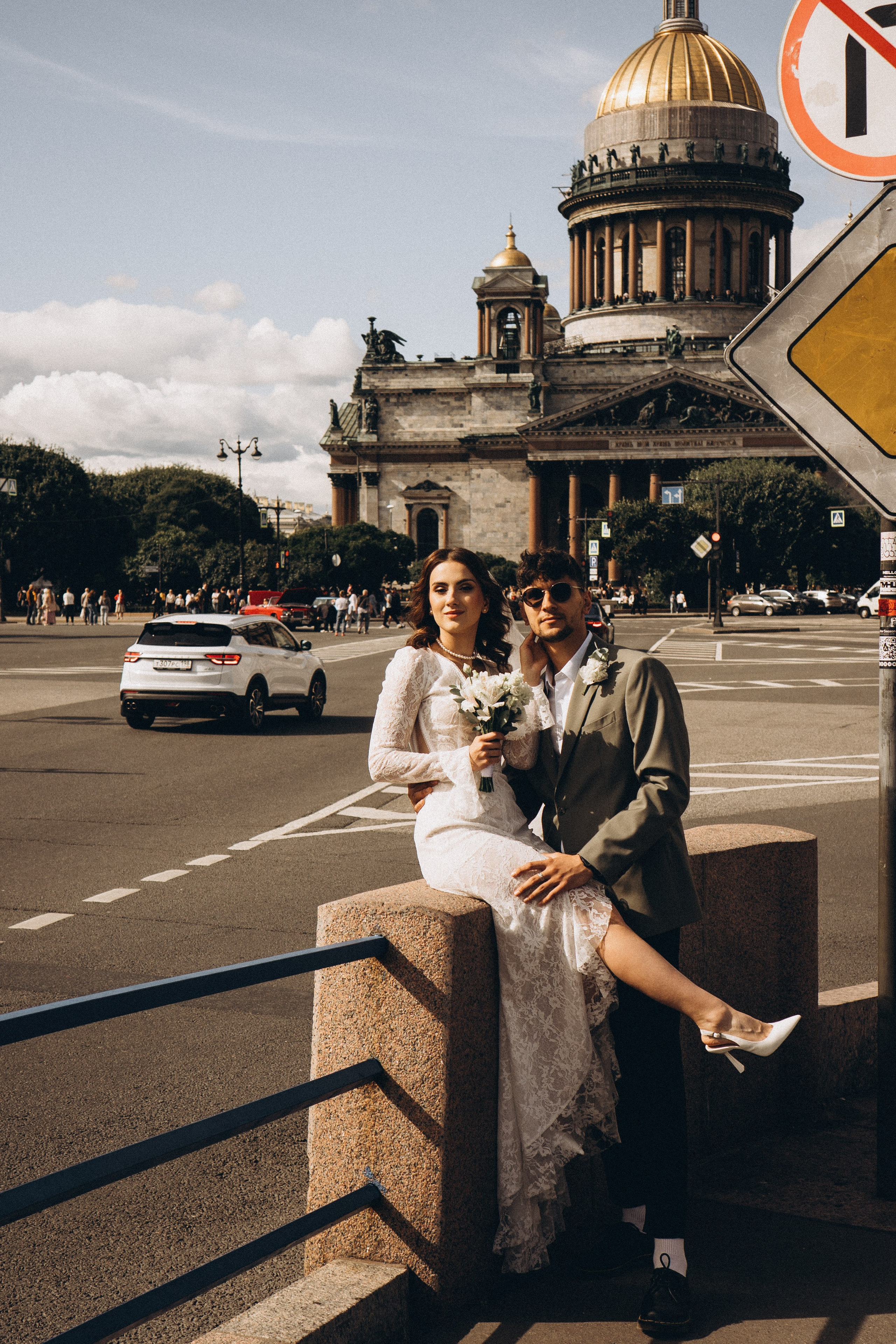 СВАДЕБНАЯ ПРОГУЛКА ВОЗЕ ИСАИКЕВСКОГО СОБОРА АСТОРИИ И ЗАКОНОДАЛЕТНОГО СОБРАНИЯ. Профессиональный фотограф, Санкт-Петербург — Виктория Богомолова