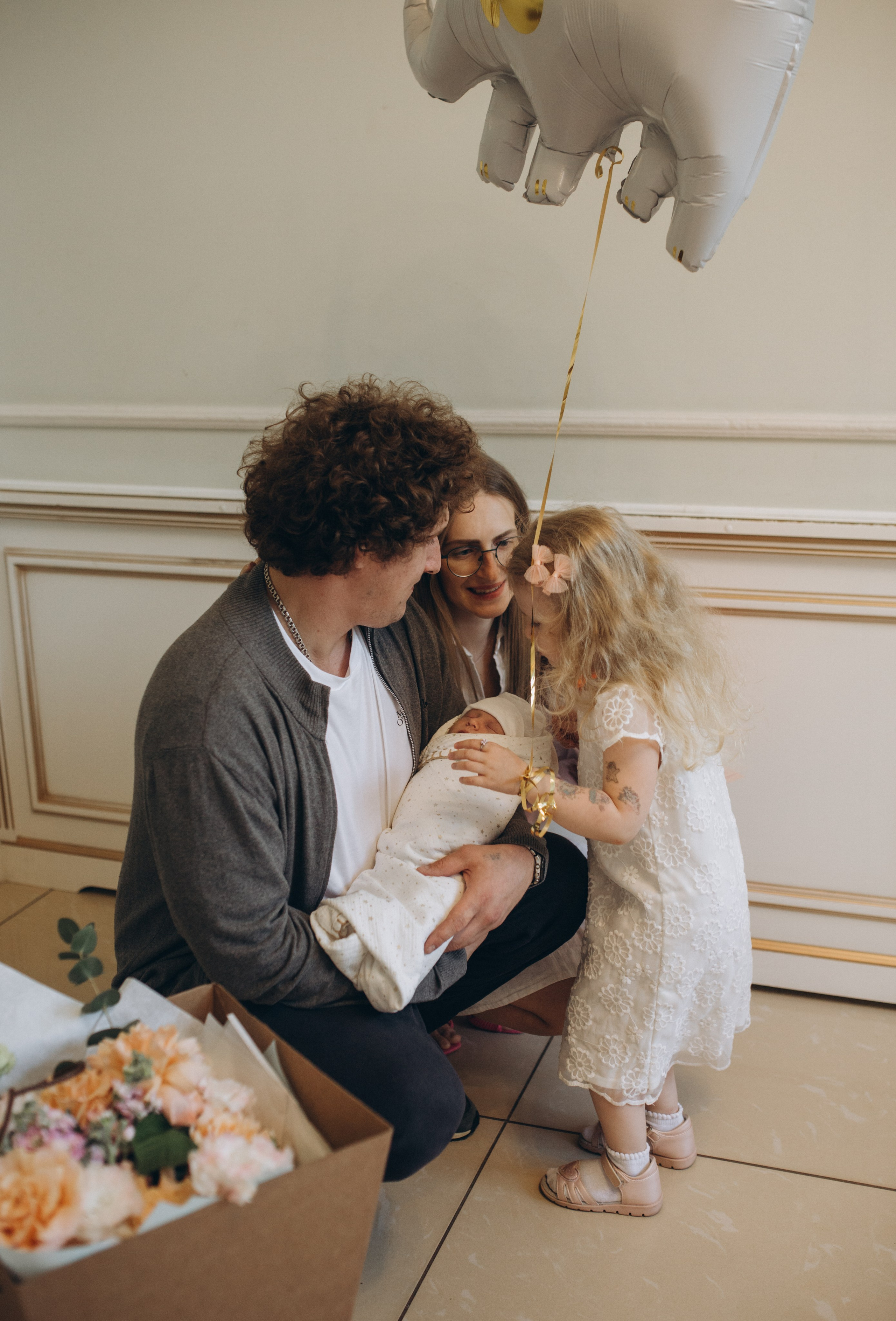 Выписка из роддома. Семейный и детский фотограф в Москве Антонина Смирнова