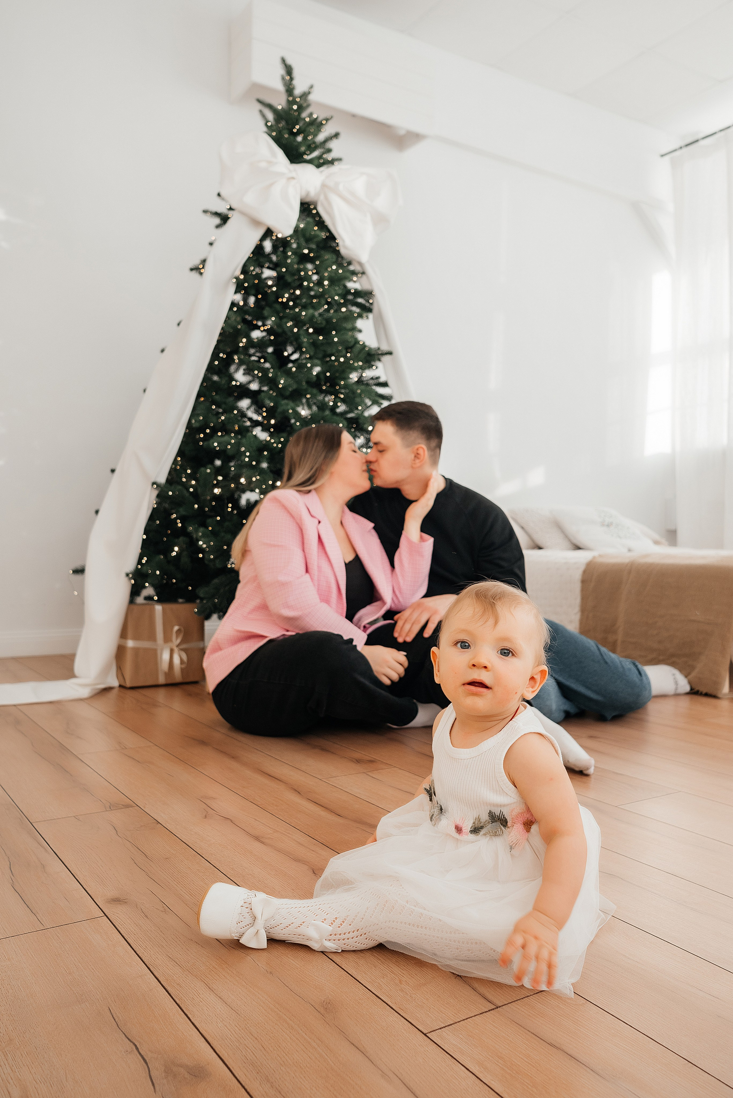 Семейная съемка к Новому году. Фотограф Анастасия Фомина