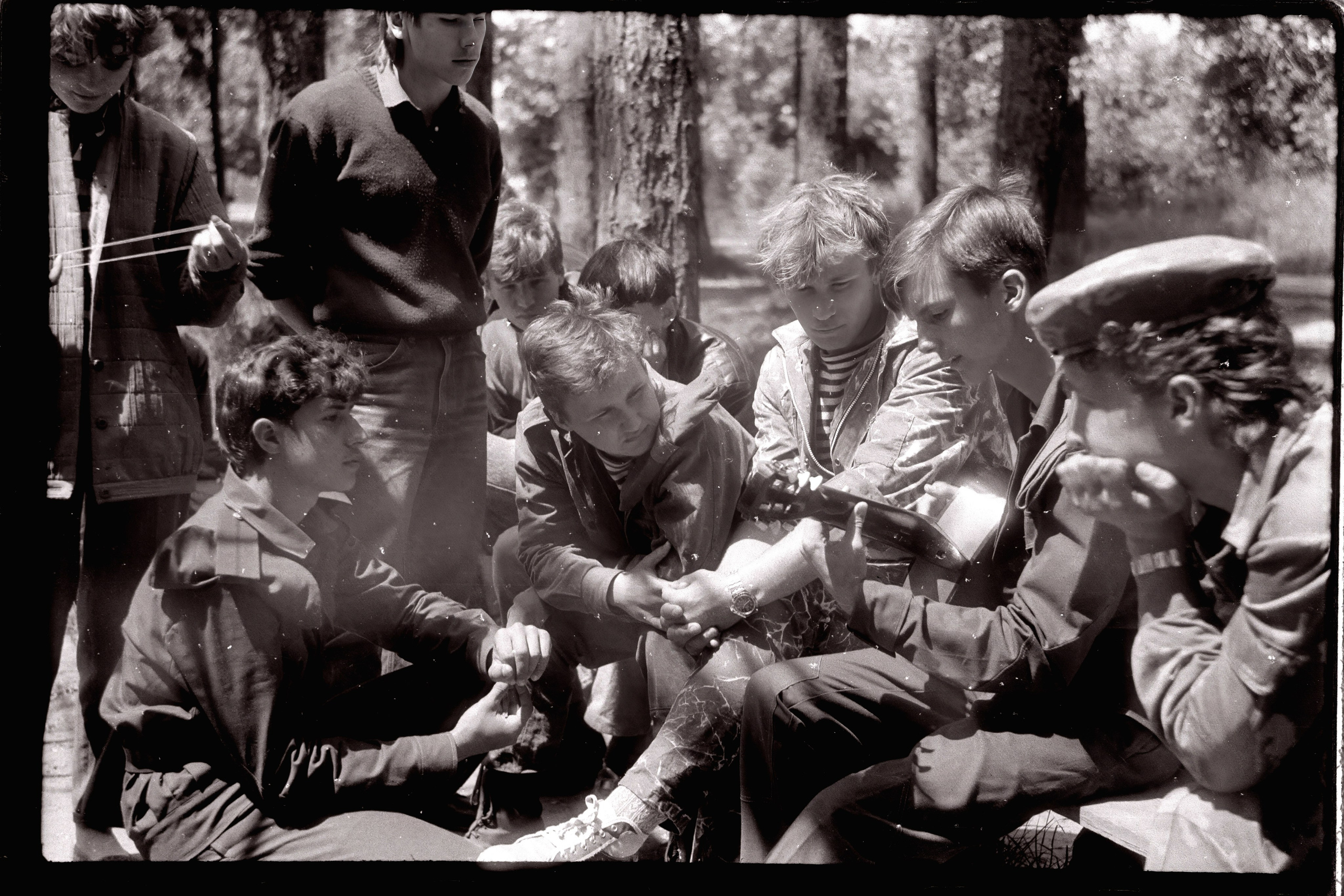 Парашютные сборы 1990 год съемка на ч/б пленку оцифровка 2024 год. Профессиональная фотосъемка. Ростов-на-Дону