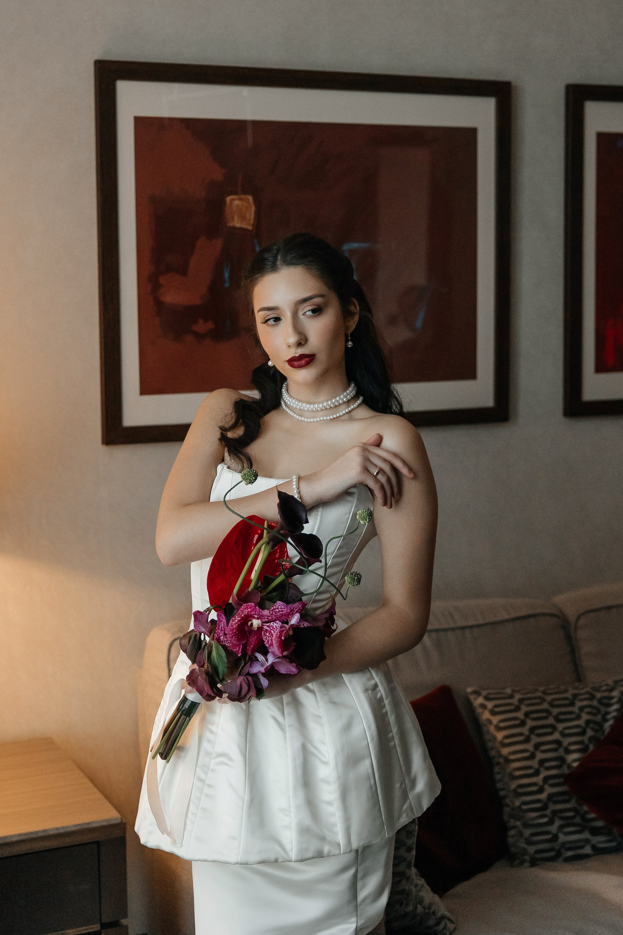 Свадебная фотосессия в отеле Hyatt Regency Moscow Petrovsky Park в Москве