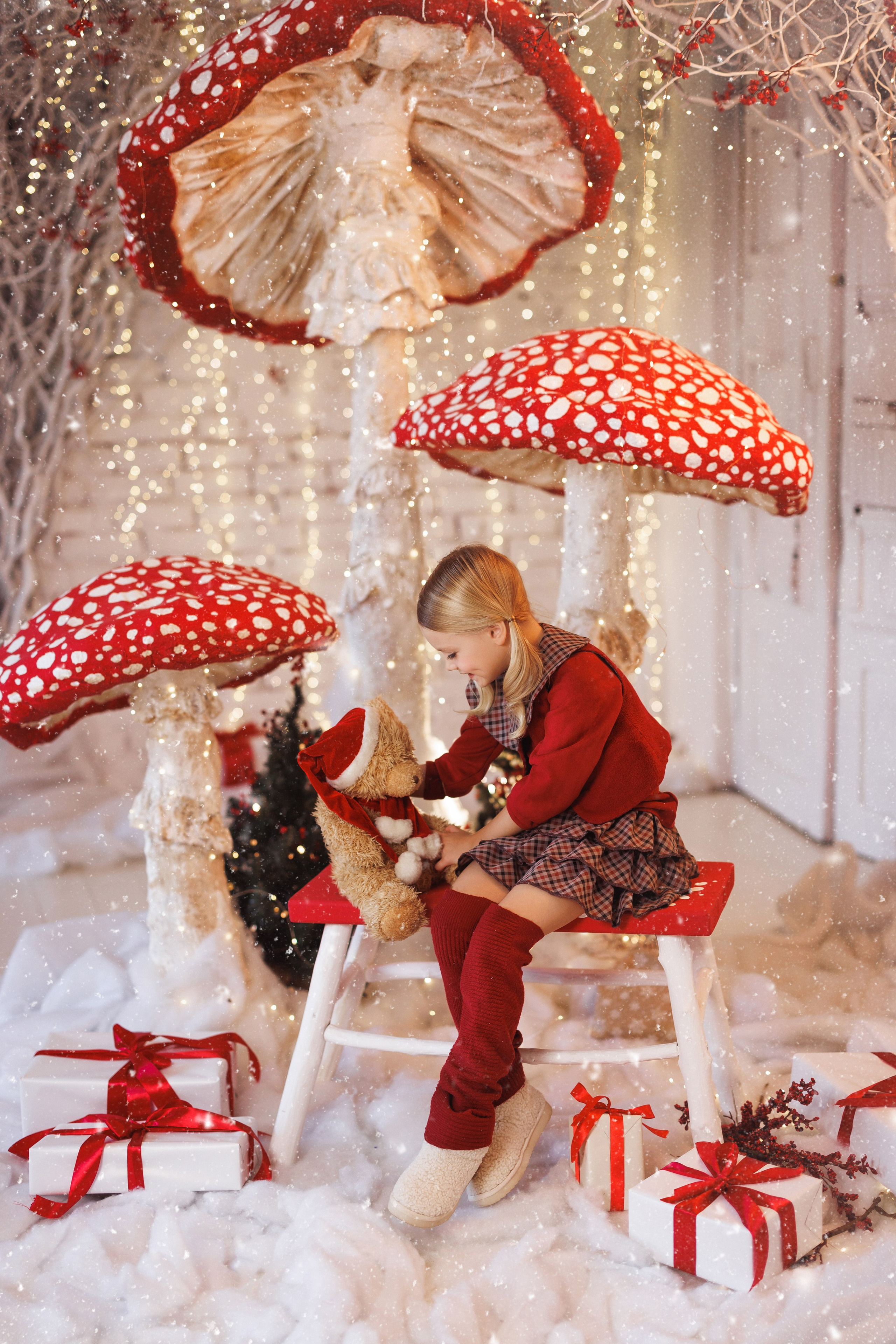 Детская новогодняя фотосессия в фотостудии «Alice», город Краснодар. Семейный и детский фотограф в Краснодаре Анна Трашкова