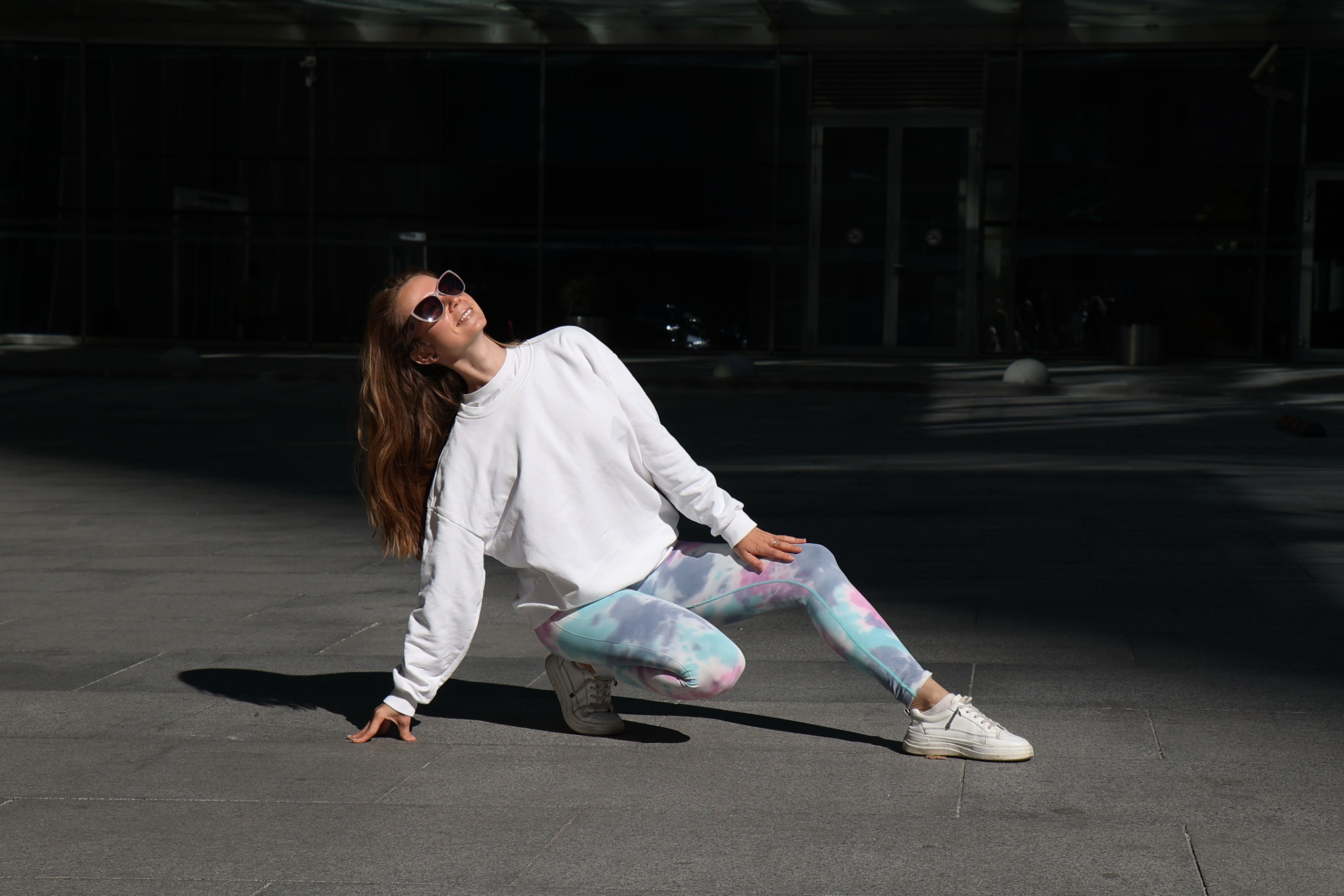 Йога на крыше Москва-Сити. Портретный фотограф Москва