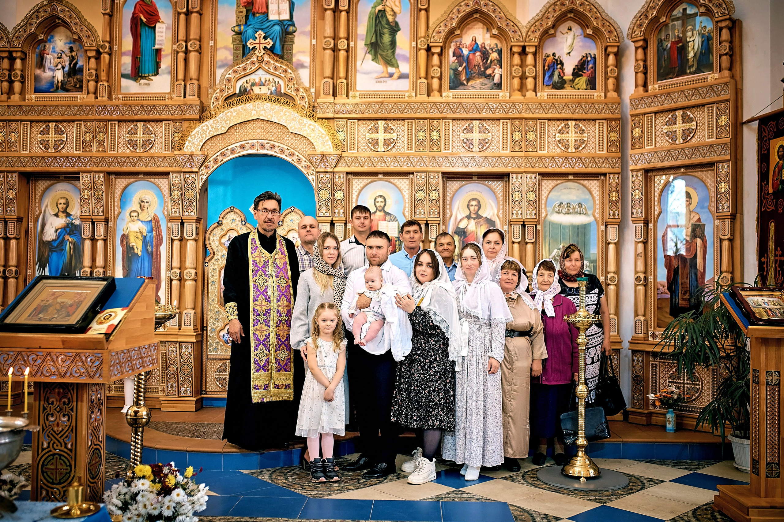 Таинство Крещения Арсения с. Павловск. Фотограф на Крещение и Венчание в Барнауле