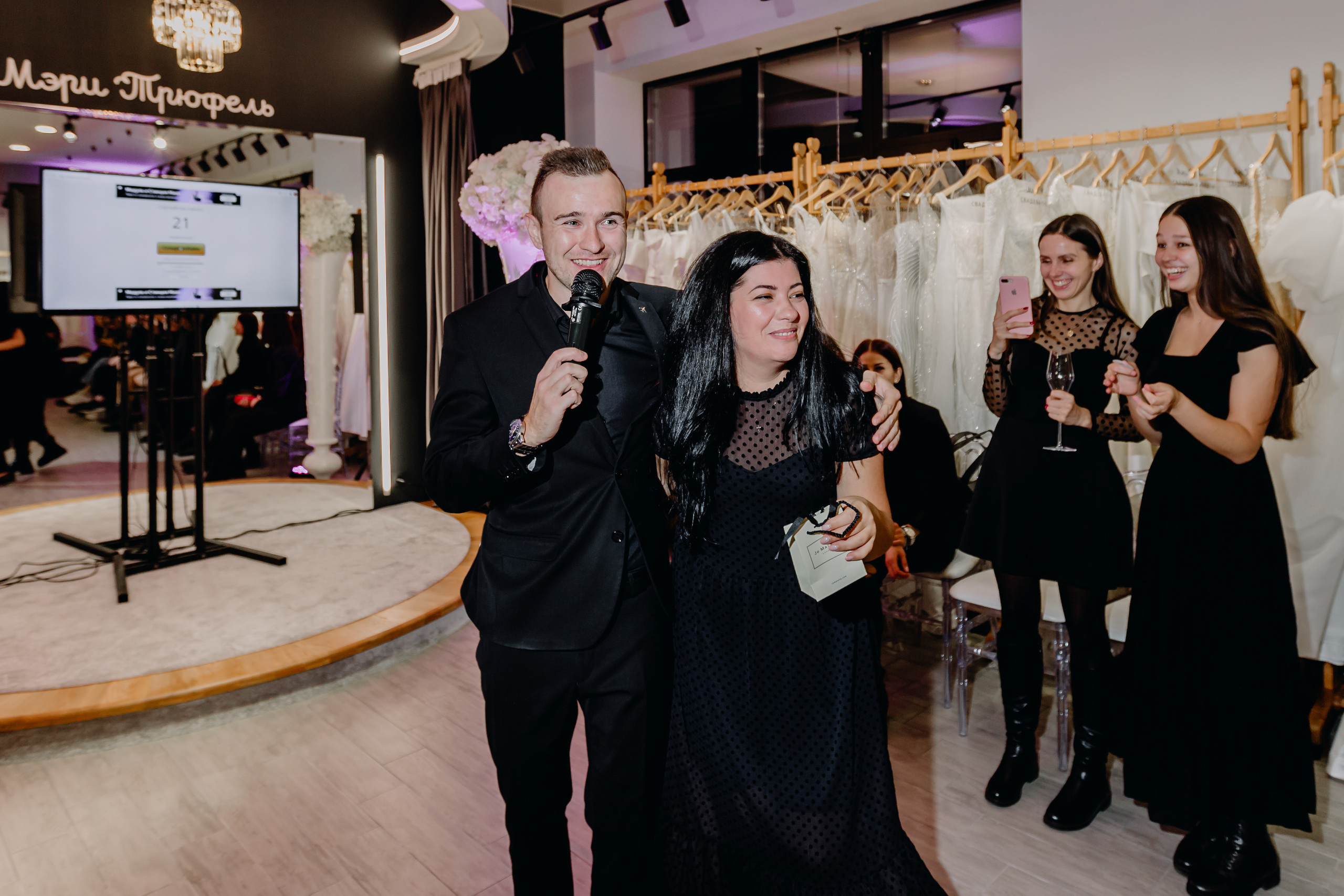 Светское мероприятие (Открытие Свадебного салона Мэри Трюфель). Свадебный и контент фотограф в Москве — Юлия Барно (Баранова)