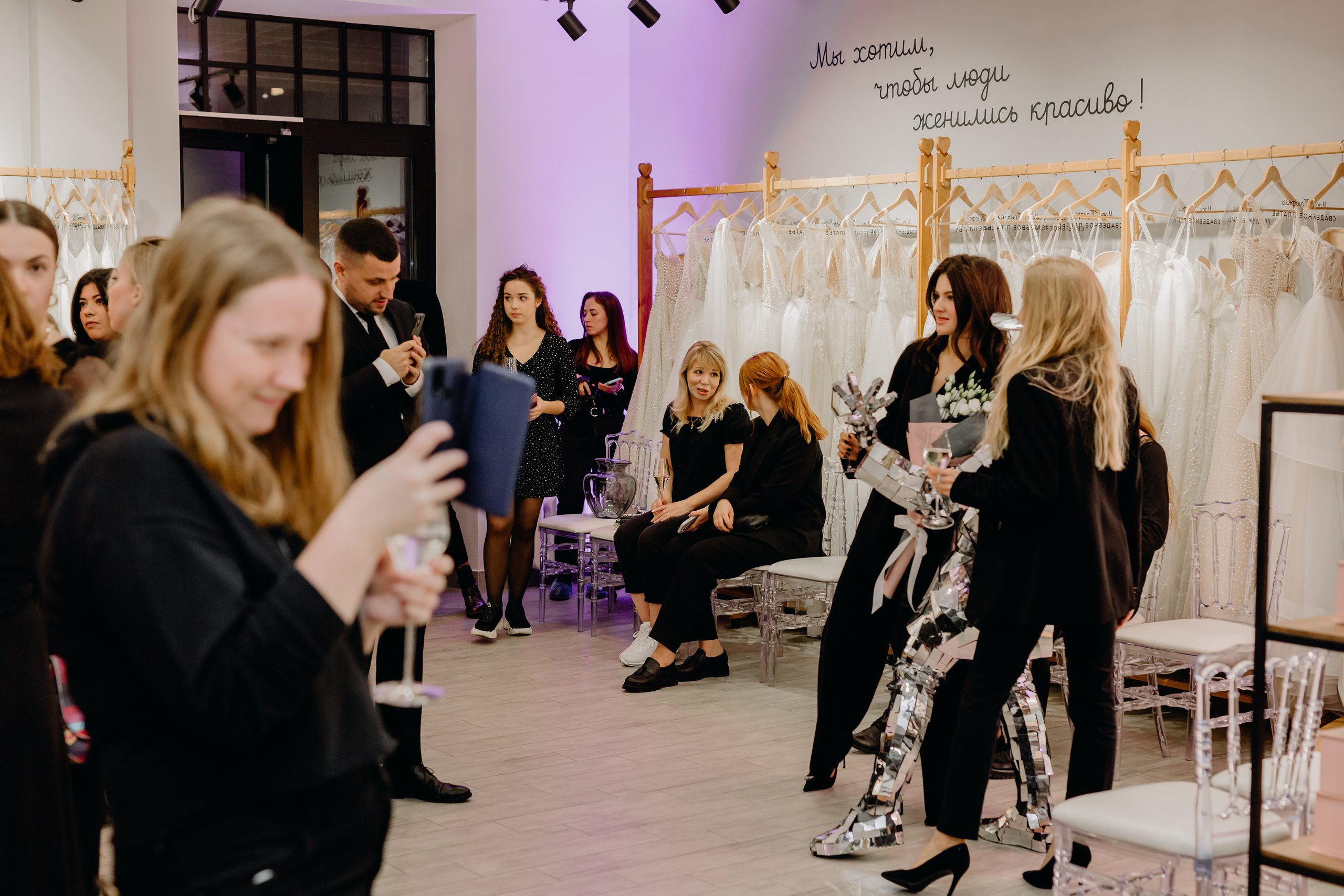 Светское мероприятие (Открытие Свадебного салона Мэри Трюфель). Свадебный и контент фотограф в Москве — Юлия Барно (Баранова)