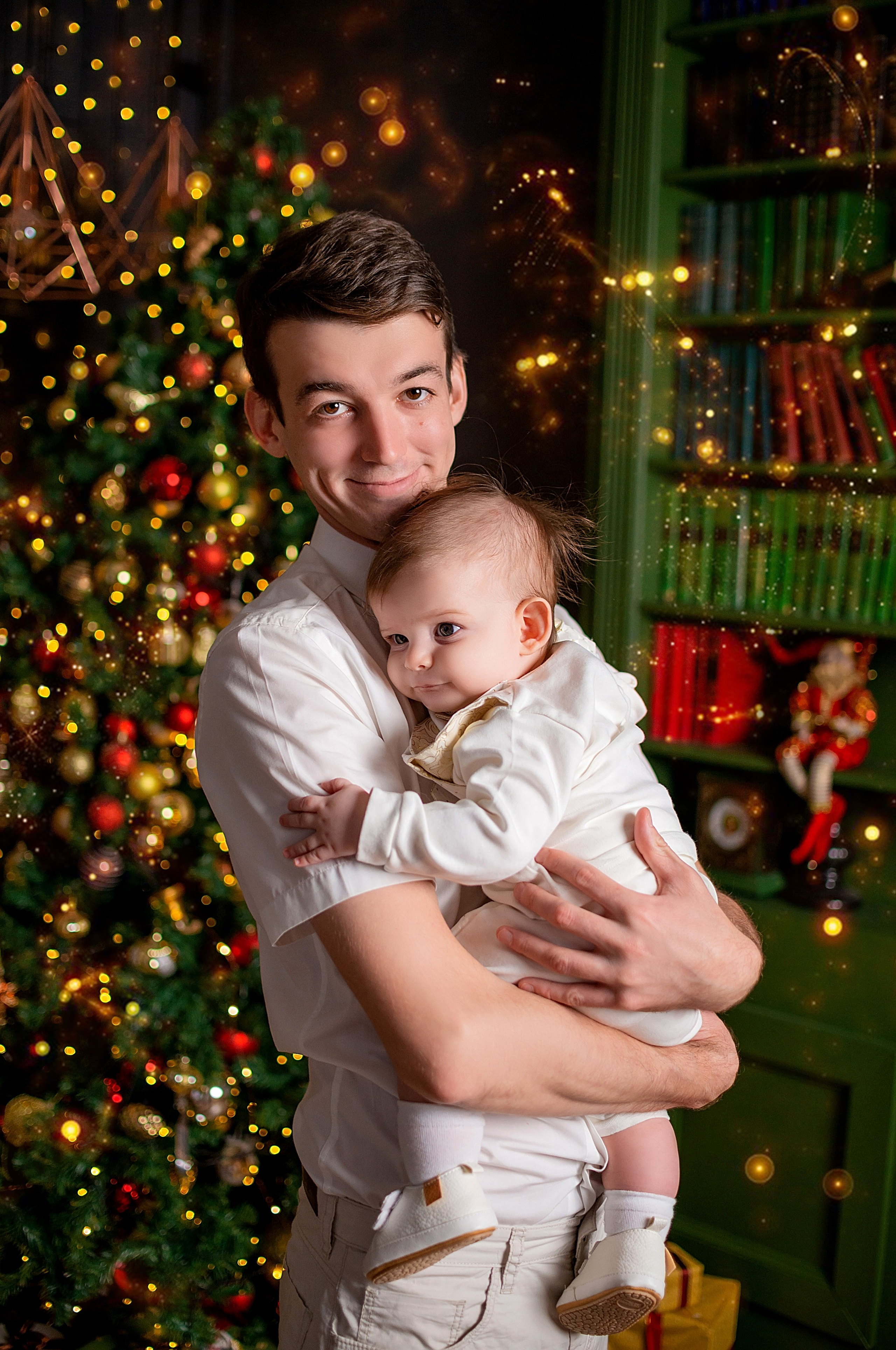 Новогодняя семейная фотосессия в Краснодаре 2023-2024. Фотограф новорожденных Краснодар Малышенко Надежда
