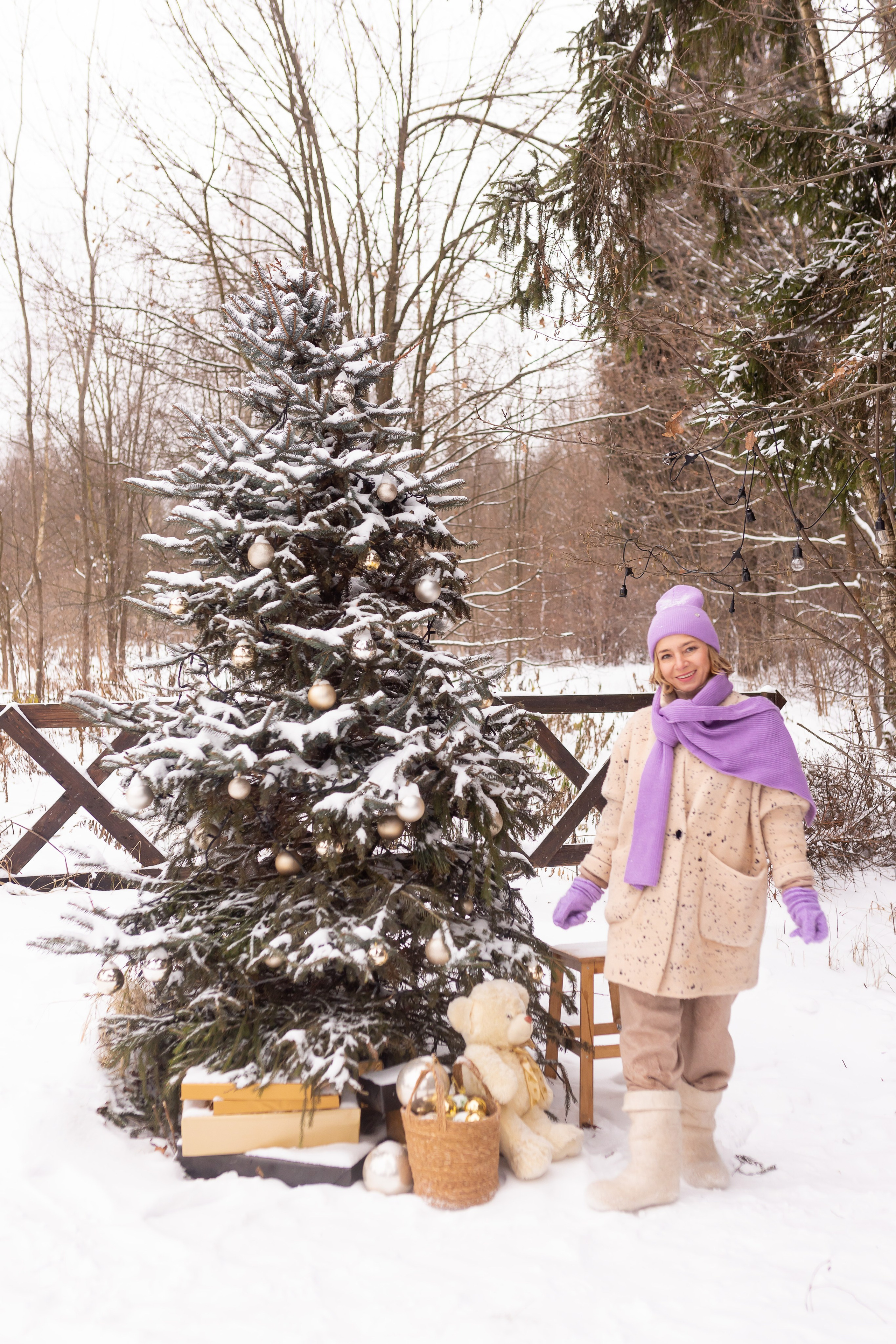 Первый снег в Декабре 2024. Семейный и детский фотограф в городе Подолск МО Крылова Ирина