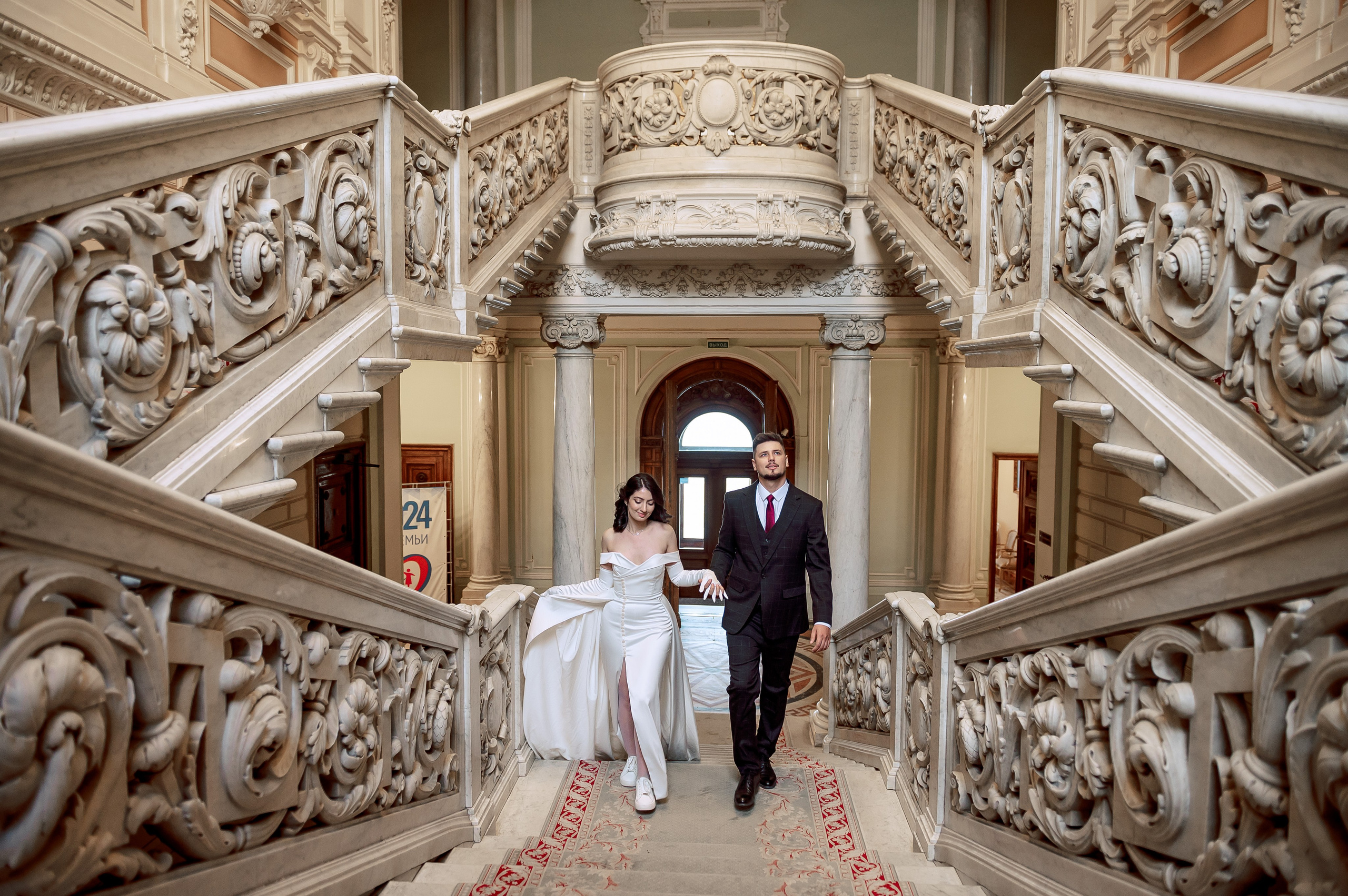 Камерная свадьба в Первом Дворце Бракосочетания №1 на Английской набережной Яны и Евгения. Портретный, семейный и свадебный фотограф в Санкт-Петербурге и в Пушкине Ширяев Денис