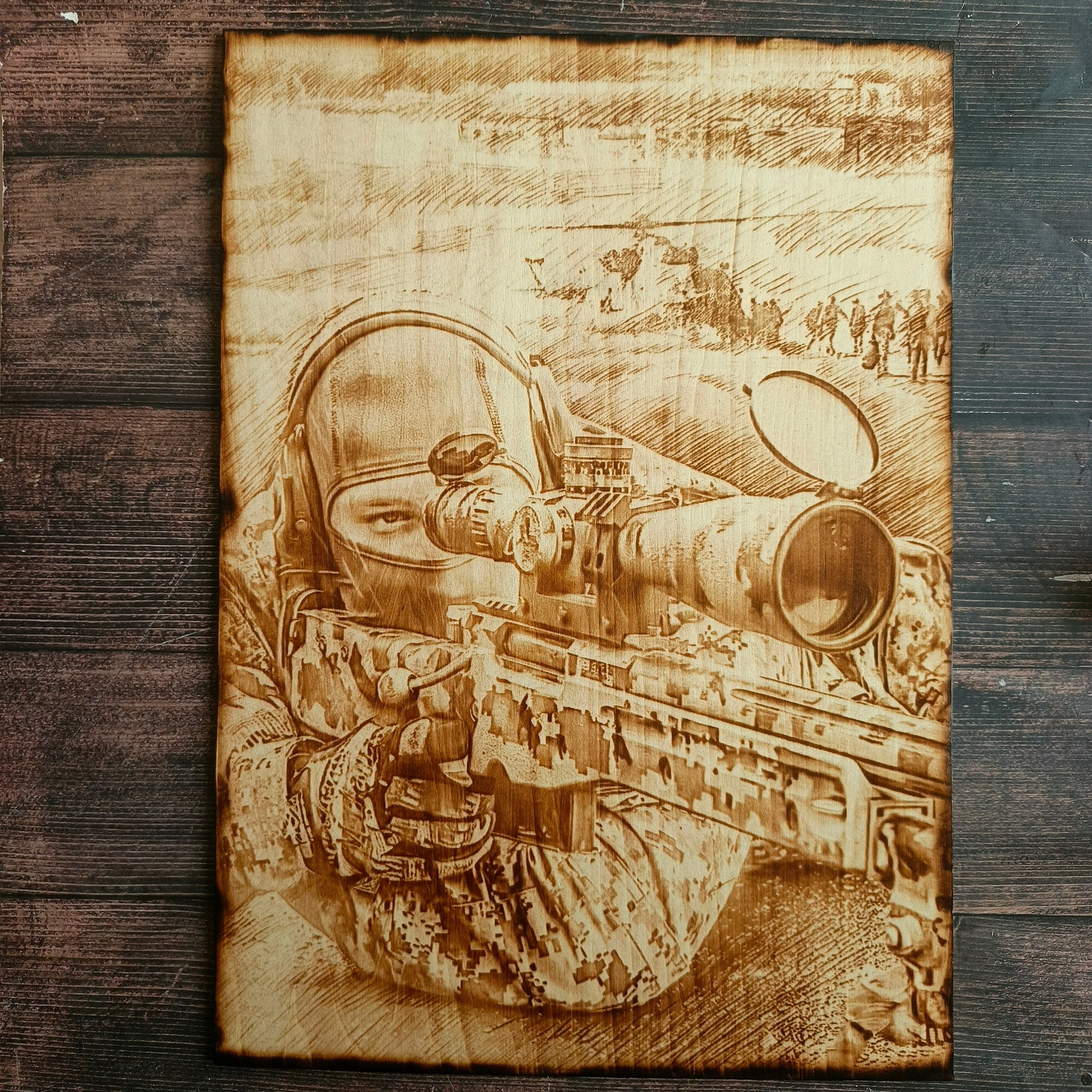 ВОЕННЫЕ КАРТИНЫ. Выжигания картин и портретов по фото